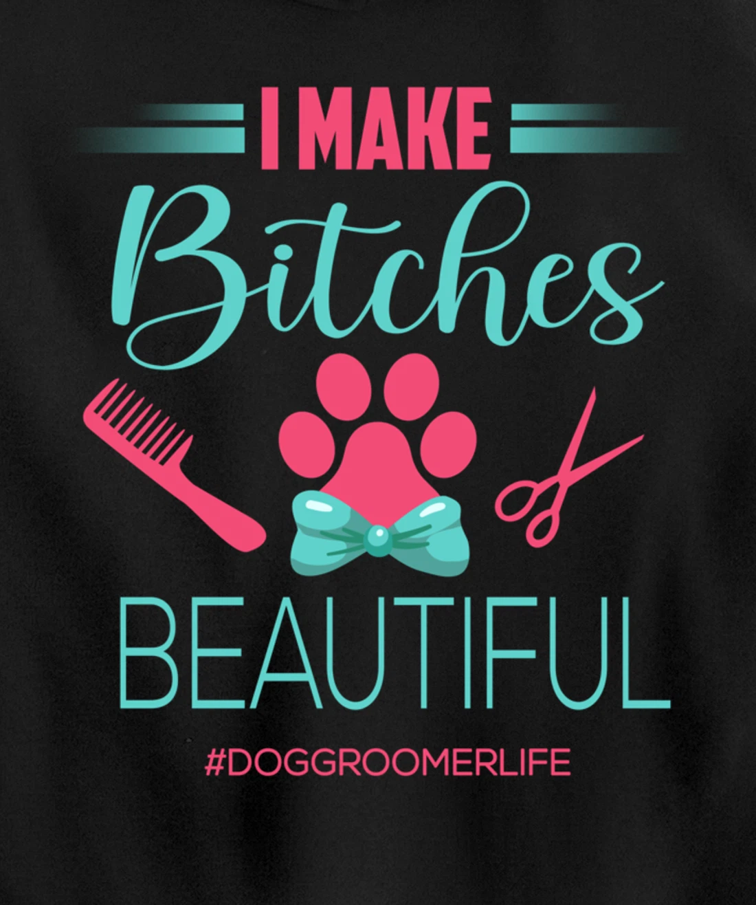 Dog Groomer Shirt Dog Grooming Outfit Funny Dog Groomer Gift Pullover Hoodie