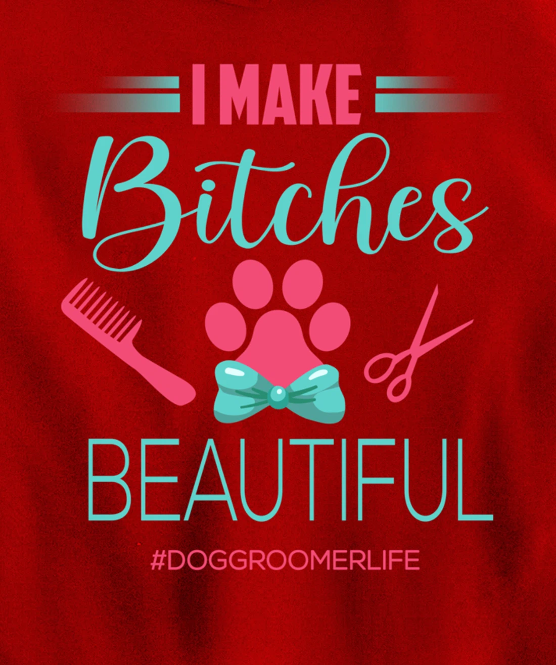 Dog Groomer Shirt Dog Grooming Outfit Funny Dog Groomer Gift Pullover Hoodie