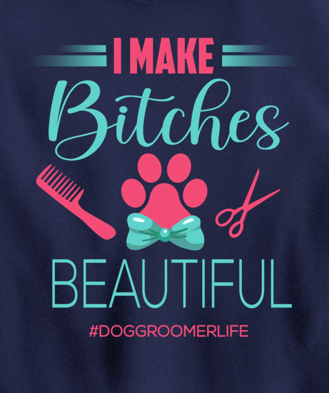 Dog Groomer Shirt Dog Grooming Outfit Funny Dog Groomer Gift Pullover Hoodie