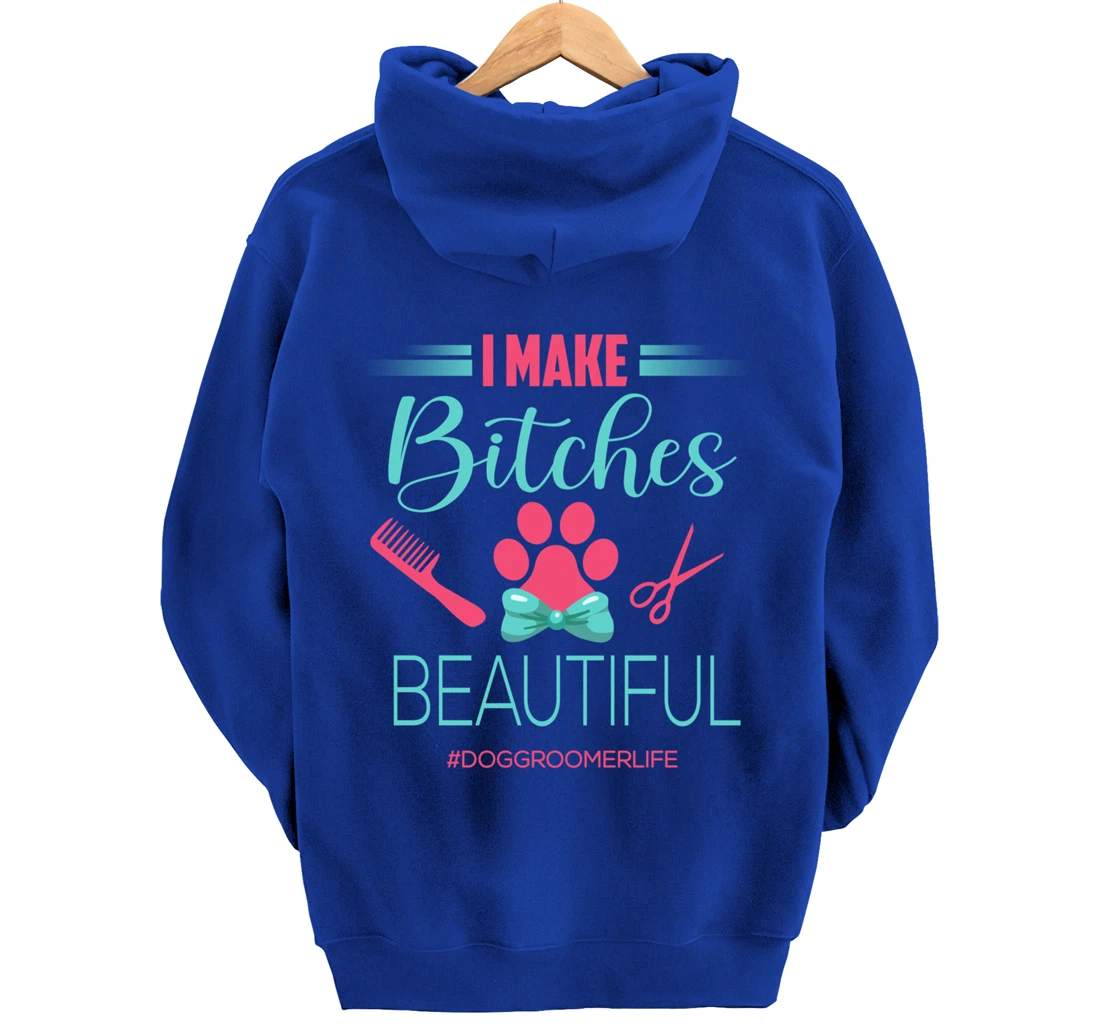 Dog Groomer Shirt Dog Grooming Outfit Funny Dog Groomer Gift Pullover Hoodie