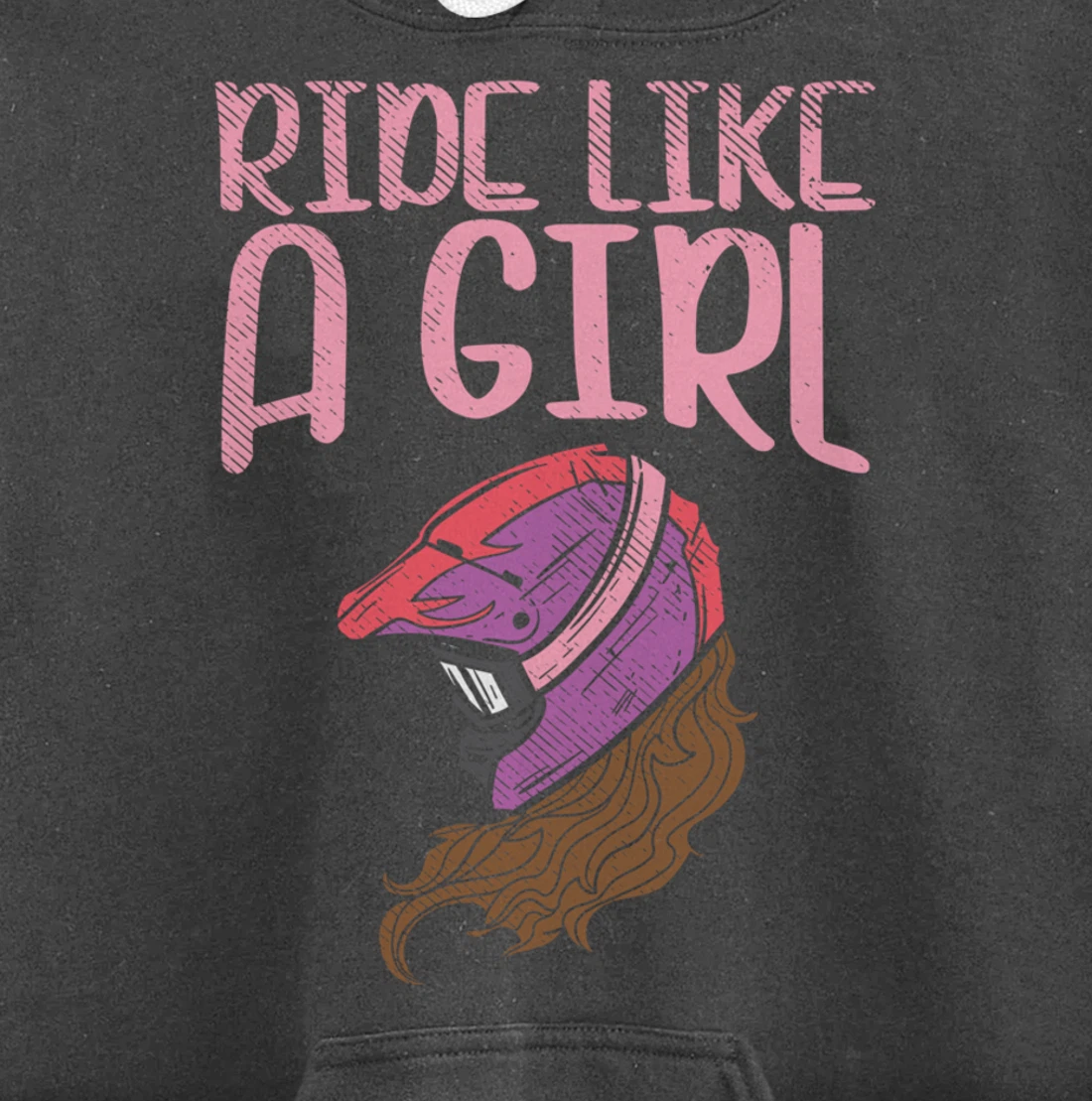 Ride Like A Girl Motocross Dirt Bike Motorcycle Racing Gift Pullover Hoodie