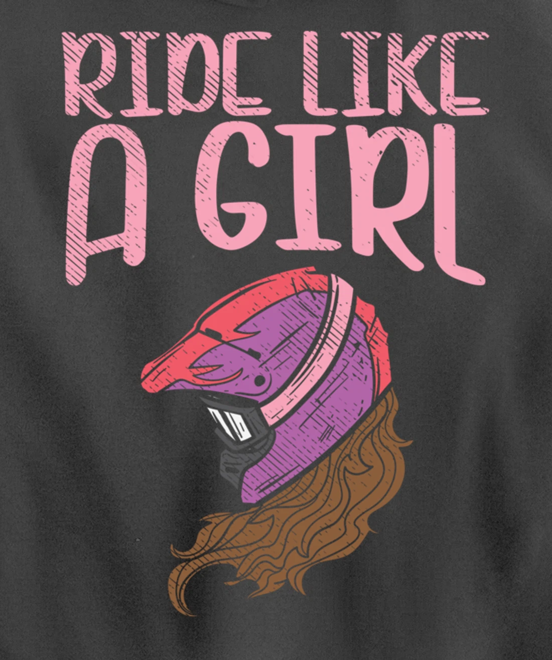 Ride Like A Girl Motocross Dirt Bike Motorcycle Racing Gift Pullover Hoodie