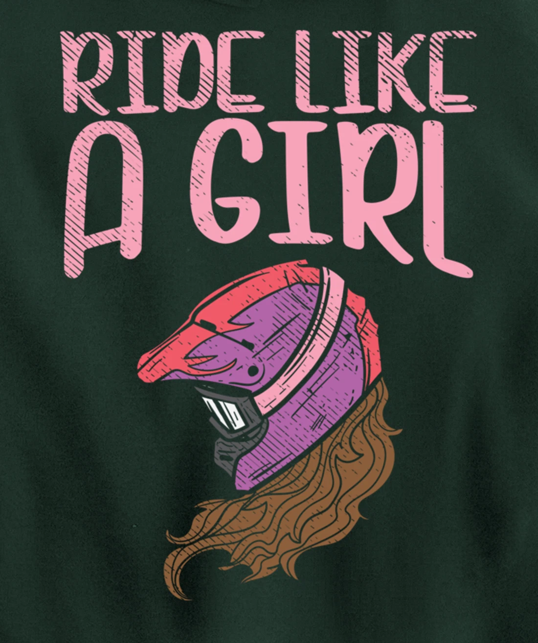 Ride Like A Girl Motocross Dirt Bike Motorcycle Racing Gift Pullover Hoodie