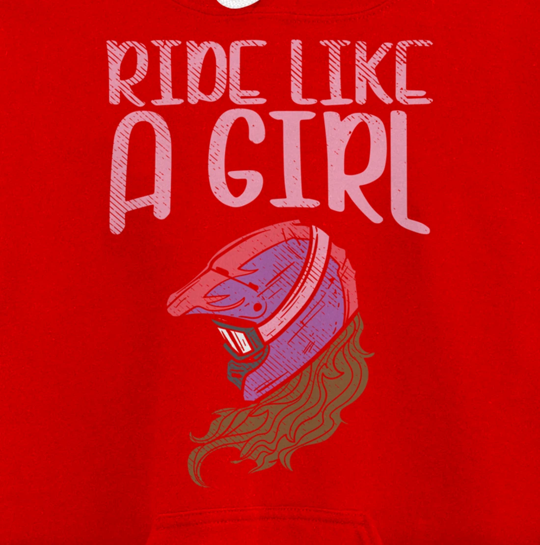 Ride Like A Girl Motocross Dirt Bike Motorcycle Racing Gift Pullover Hoodie