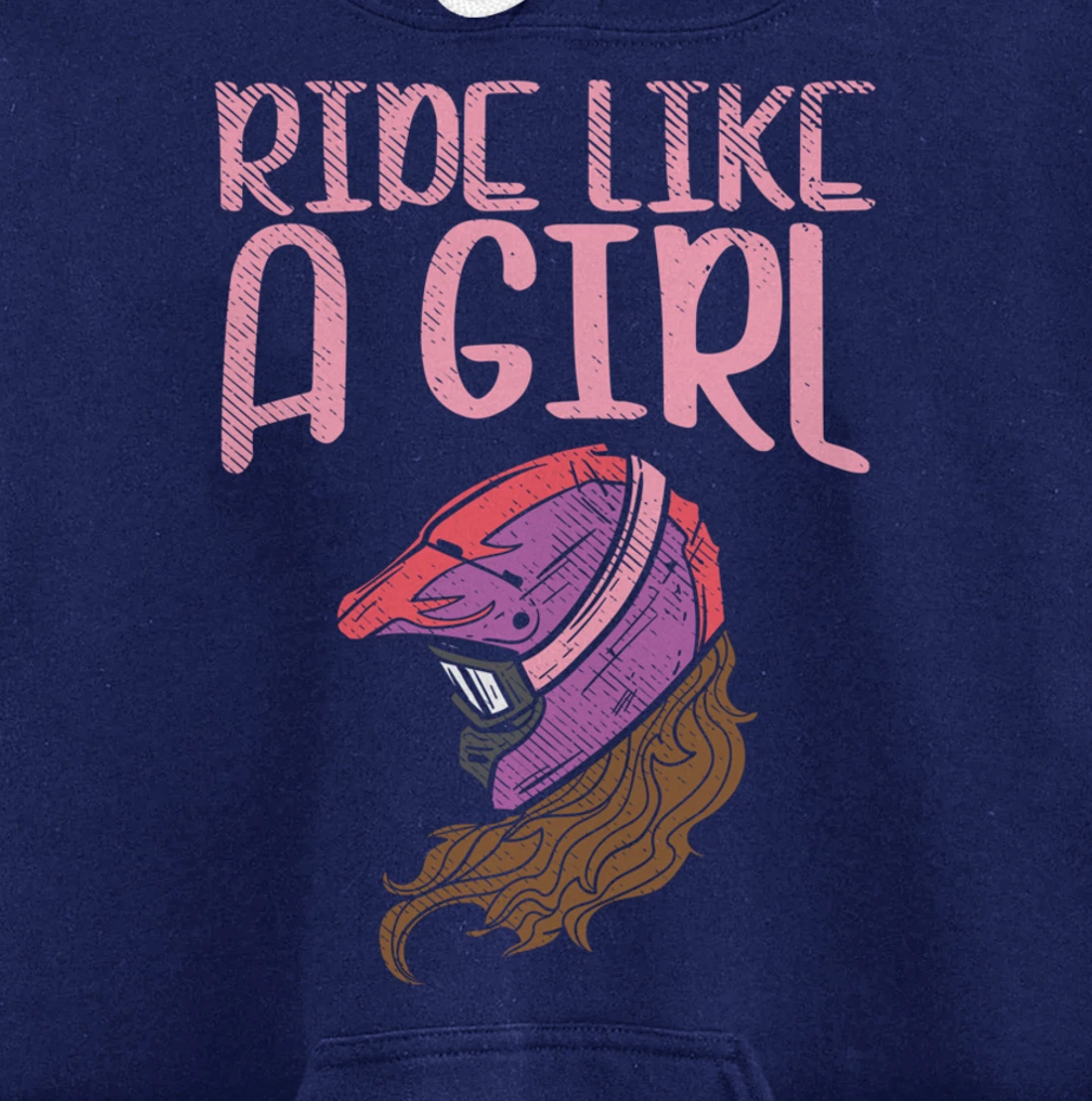 Ride Like A Girl Motocross Dirt Bike Motorcycle Racing Gift Pullover Hoodie