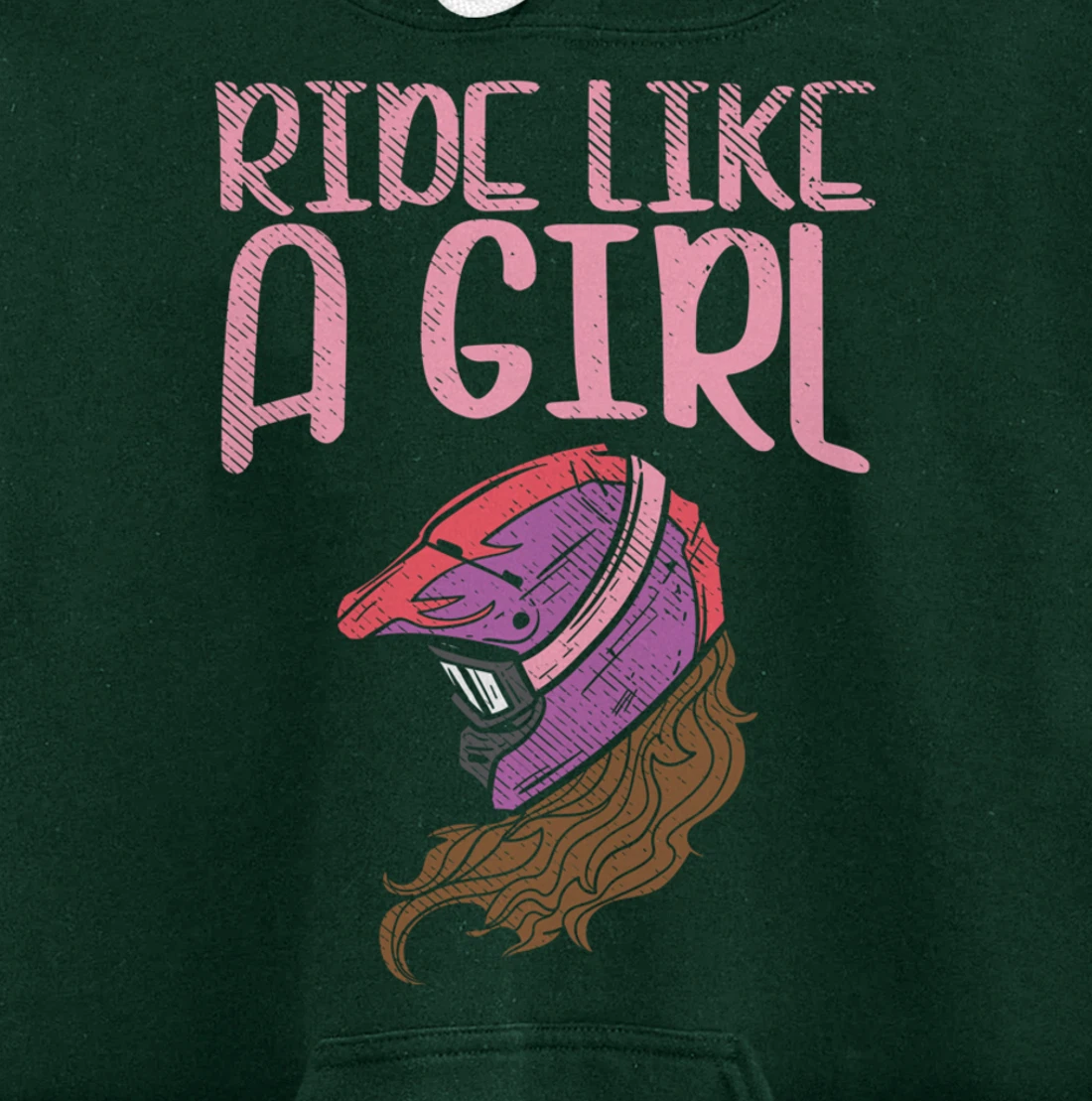 Ride Like A Girl Motocross Dirt Bike Motorcycle Racing Gift Pullover Hoodie