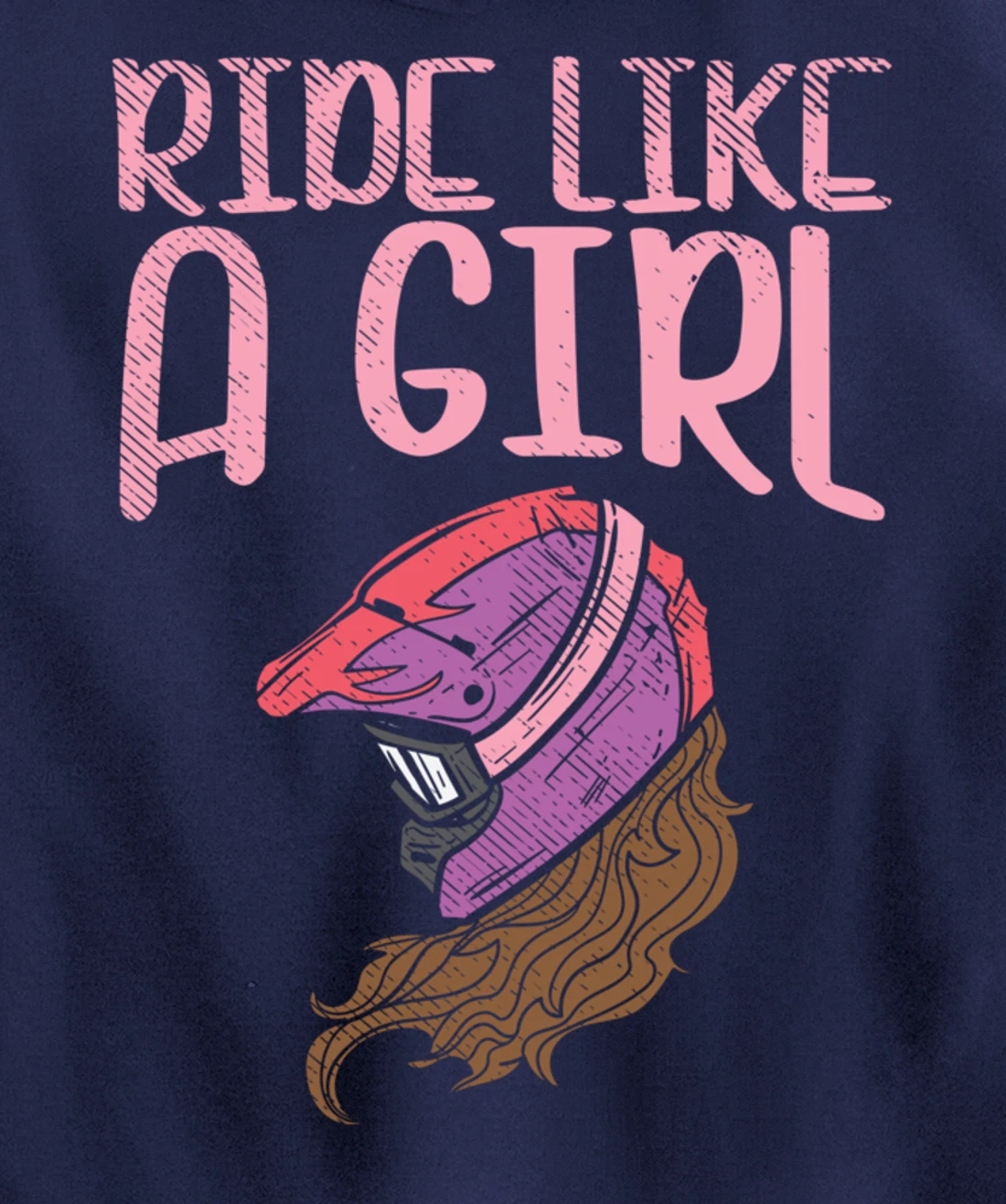 Ride Like A Girl Motocross Dirt Bike Motorcycle Racing Gift Pullover Hoodie