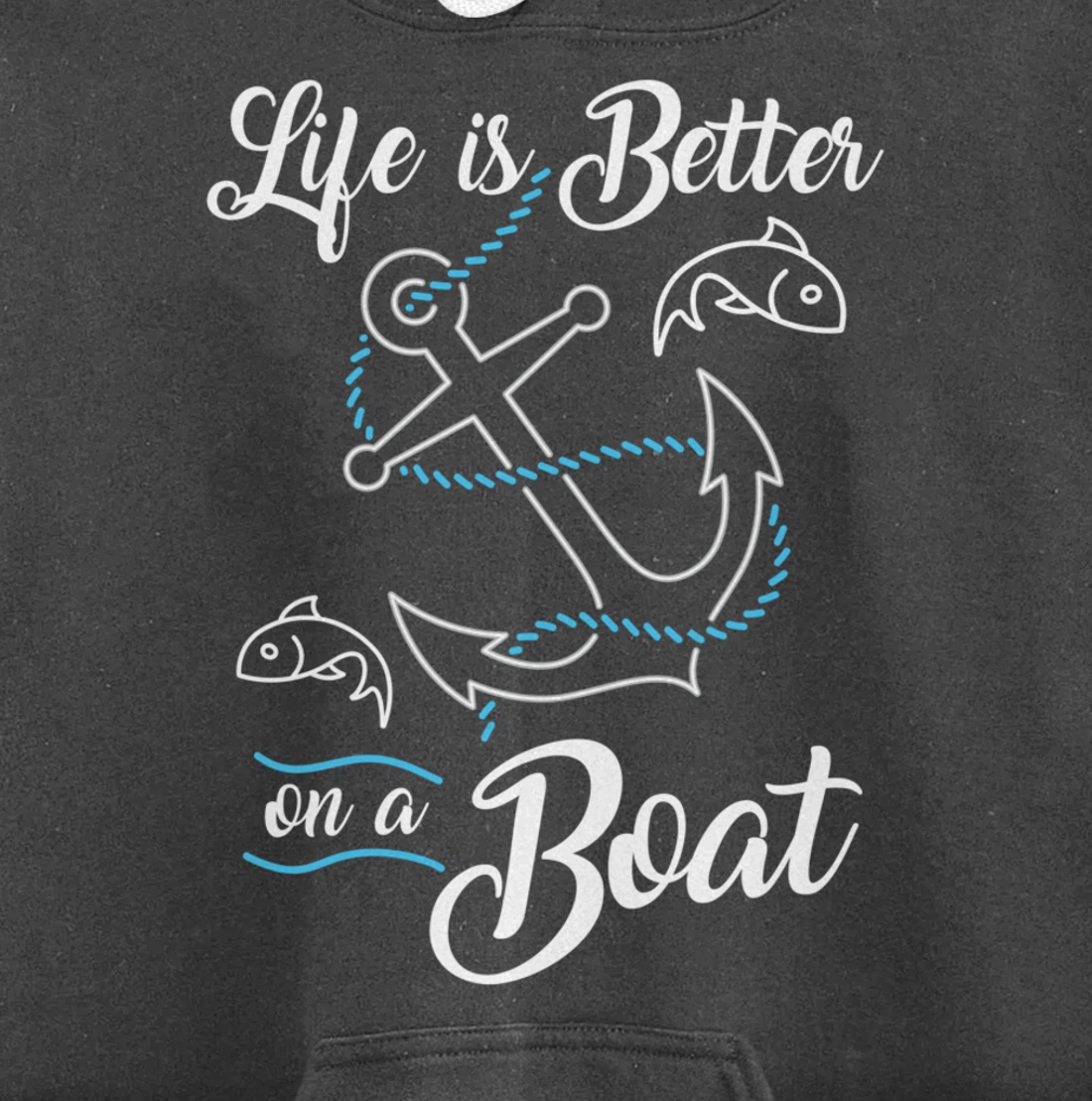 Vintage Life is Better on A Boat Gift design Sailing Fishing Pullover Hoodie
