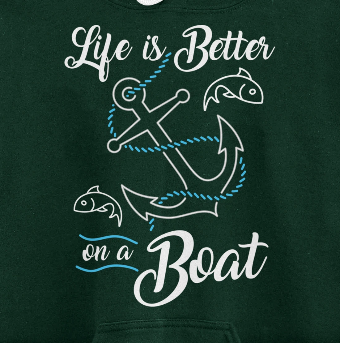 Vintage Life is Better on A Boat Gift design Sailing Fishing Pullover Hoodie