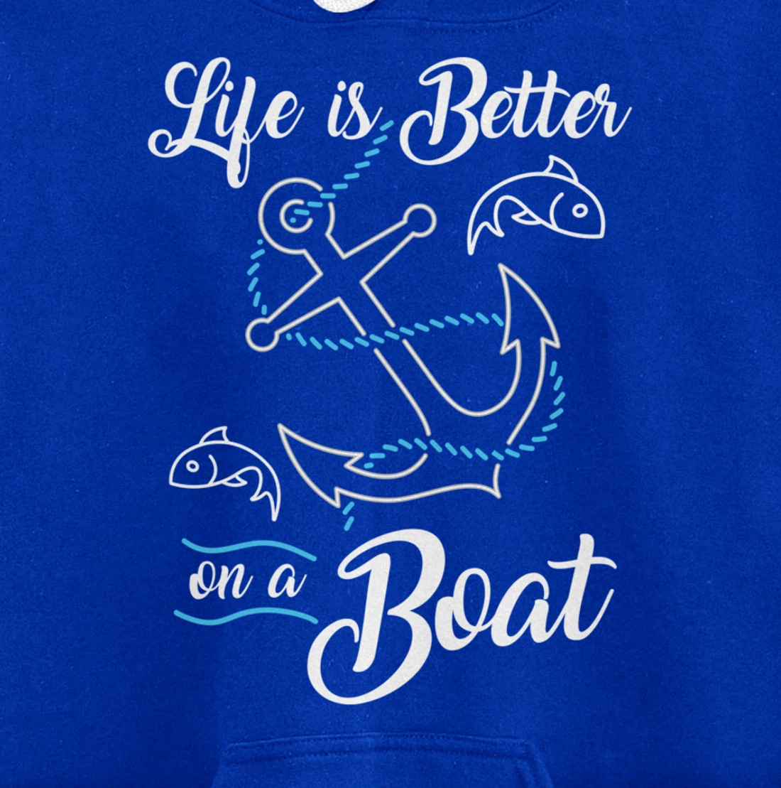 Vintage Life is Better on A Boat Gift design Sailing Fishing Pullover Hoodie