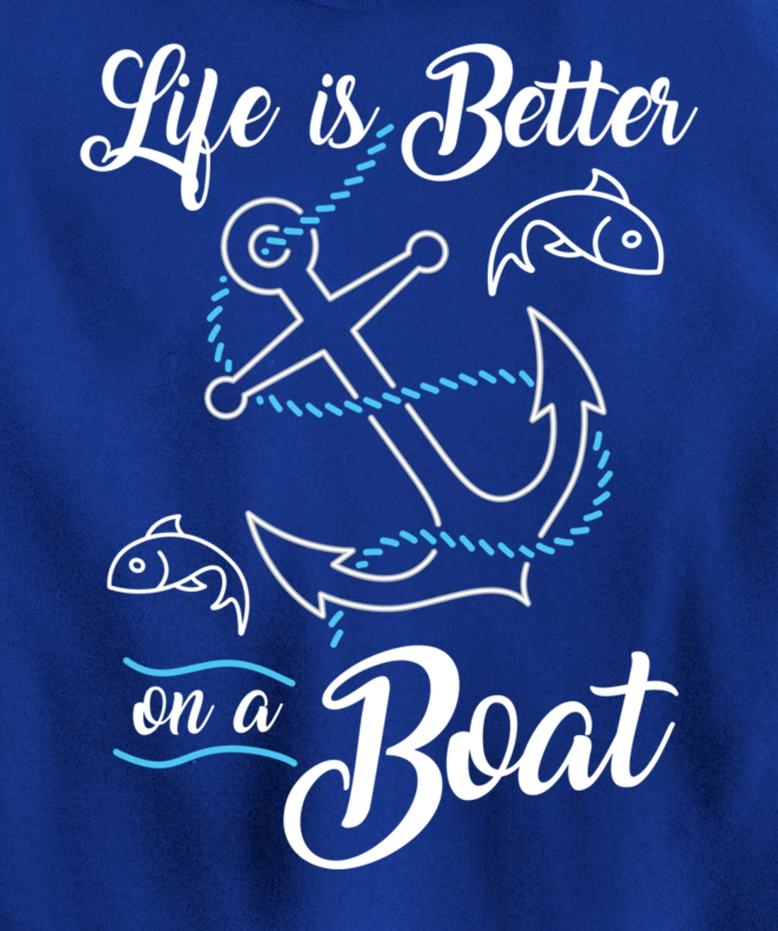 Vintage Life is Better on A Boat Gift design Sailing Fishing Pullover Hoodie