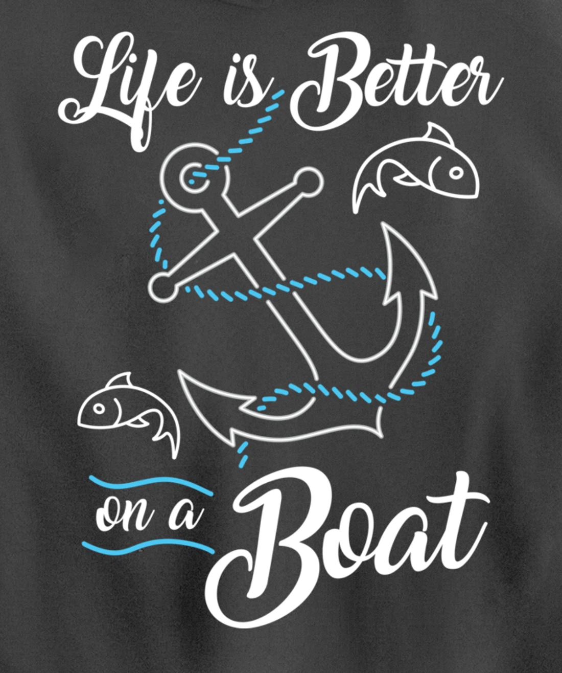 Vintage Life is Better on A Boat Gift design Sailing Fishing Pullover Hoodie