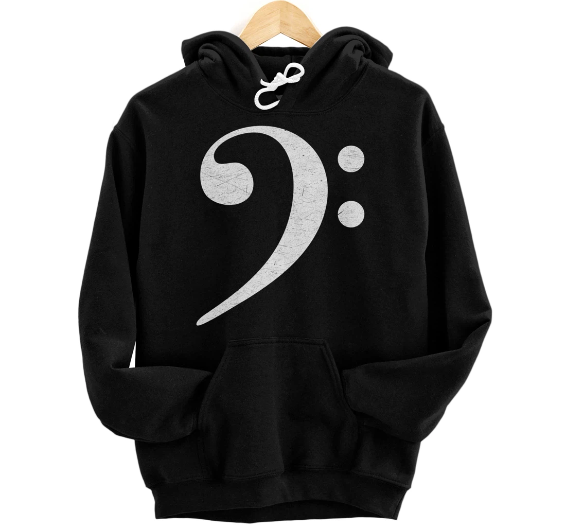 Bass Clef Musician Player Bassist Gift Pullover Hoodie