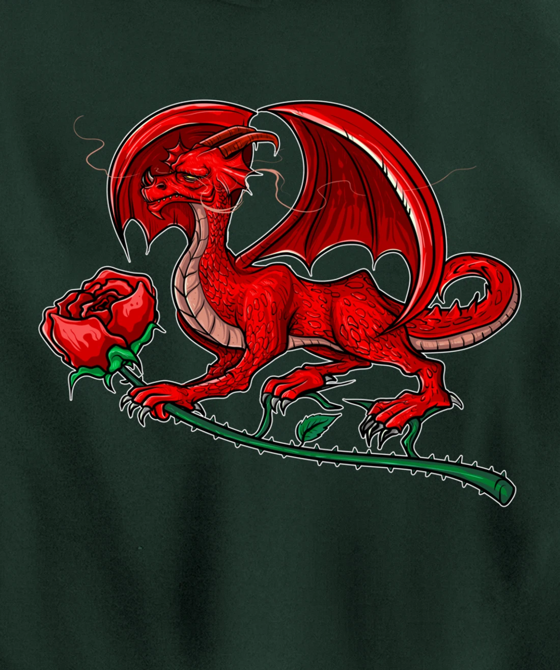 Dragon Fantasy Mythical Dragon Lover Pullover Hoodie