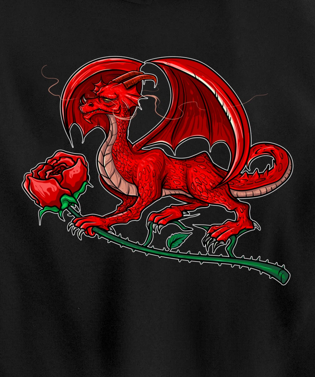 Dragon Fantasy Mythical Dragon Lover Pullover Hoodie