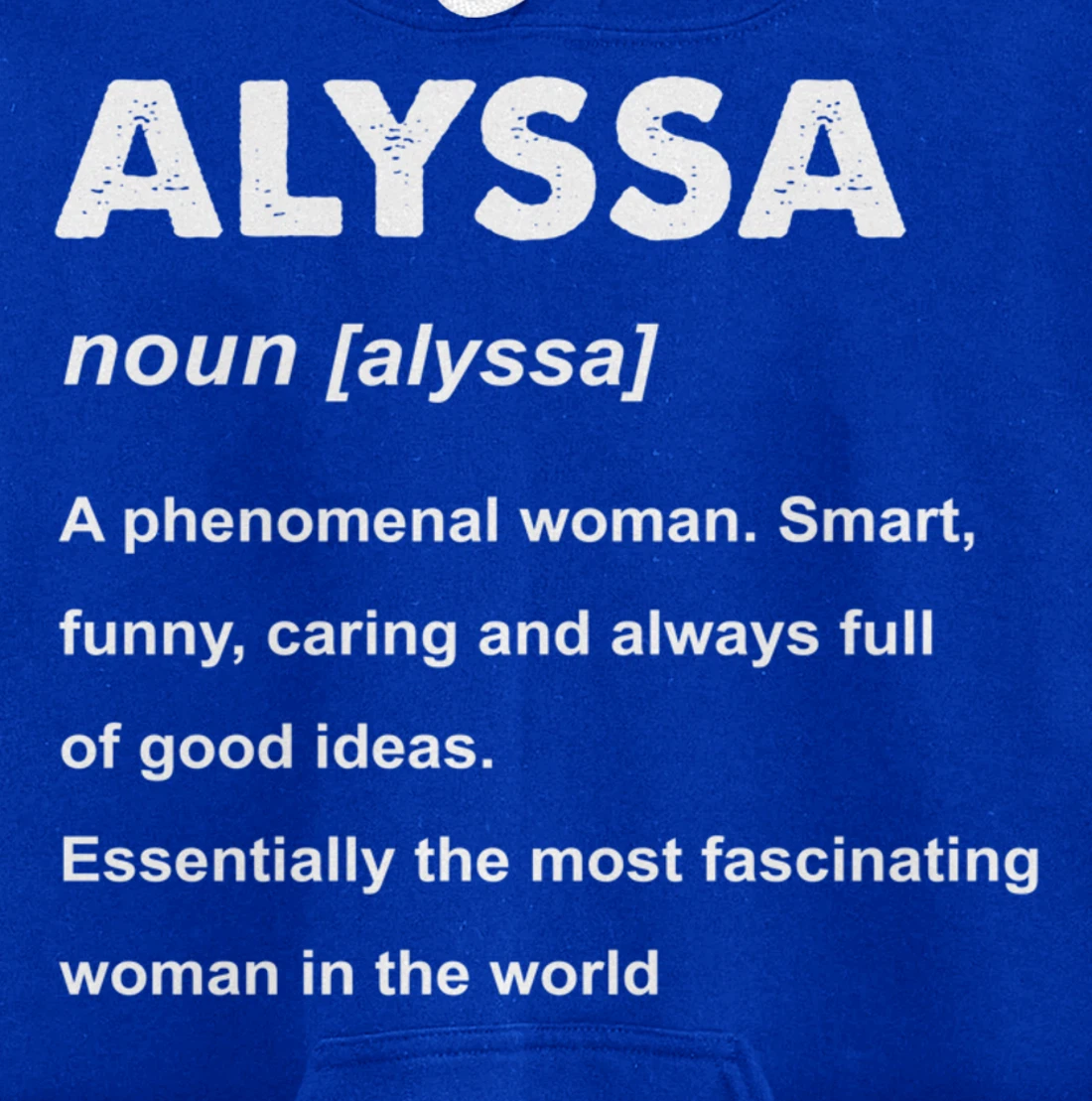 Alyssa Name Pullover Hoodie