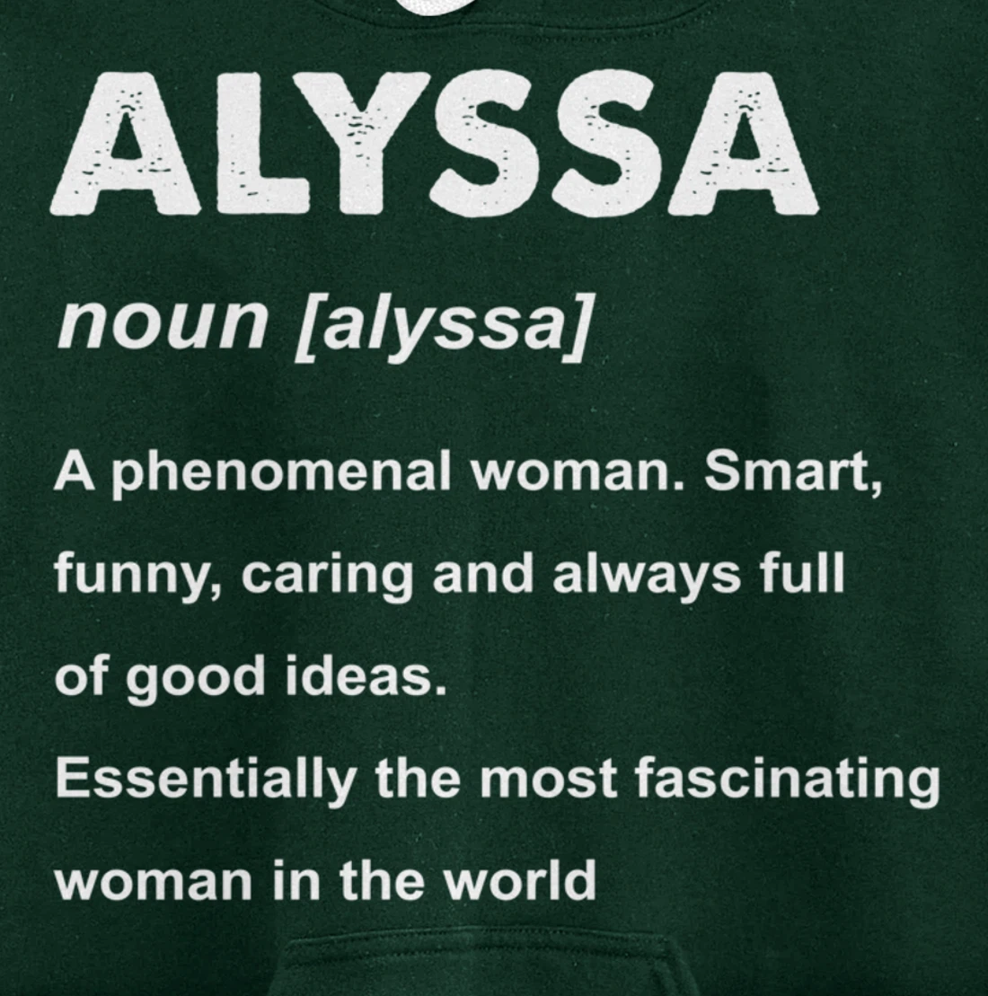 Alyssa Name Pullover Hoodie