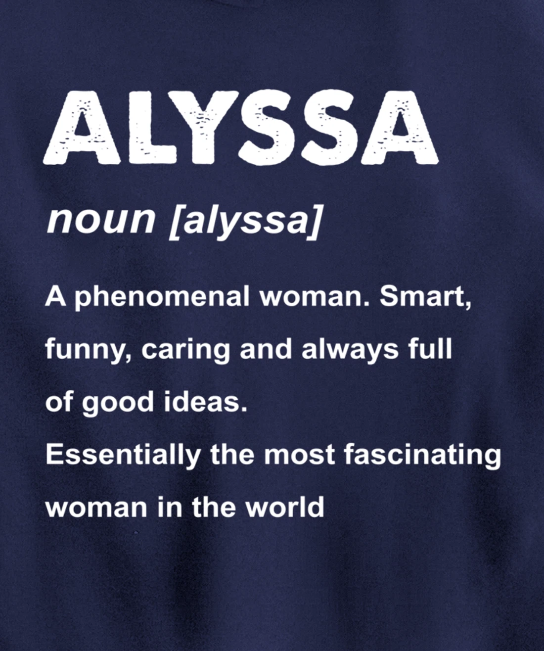 Alyssa Name Pullover Hoodie