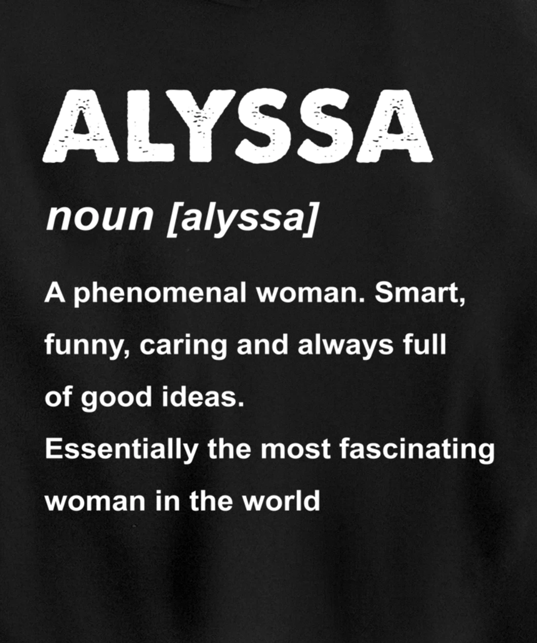 Alyssa Name Pullover Hoodie