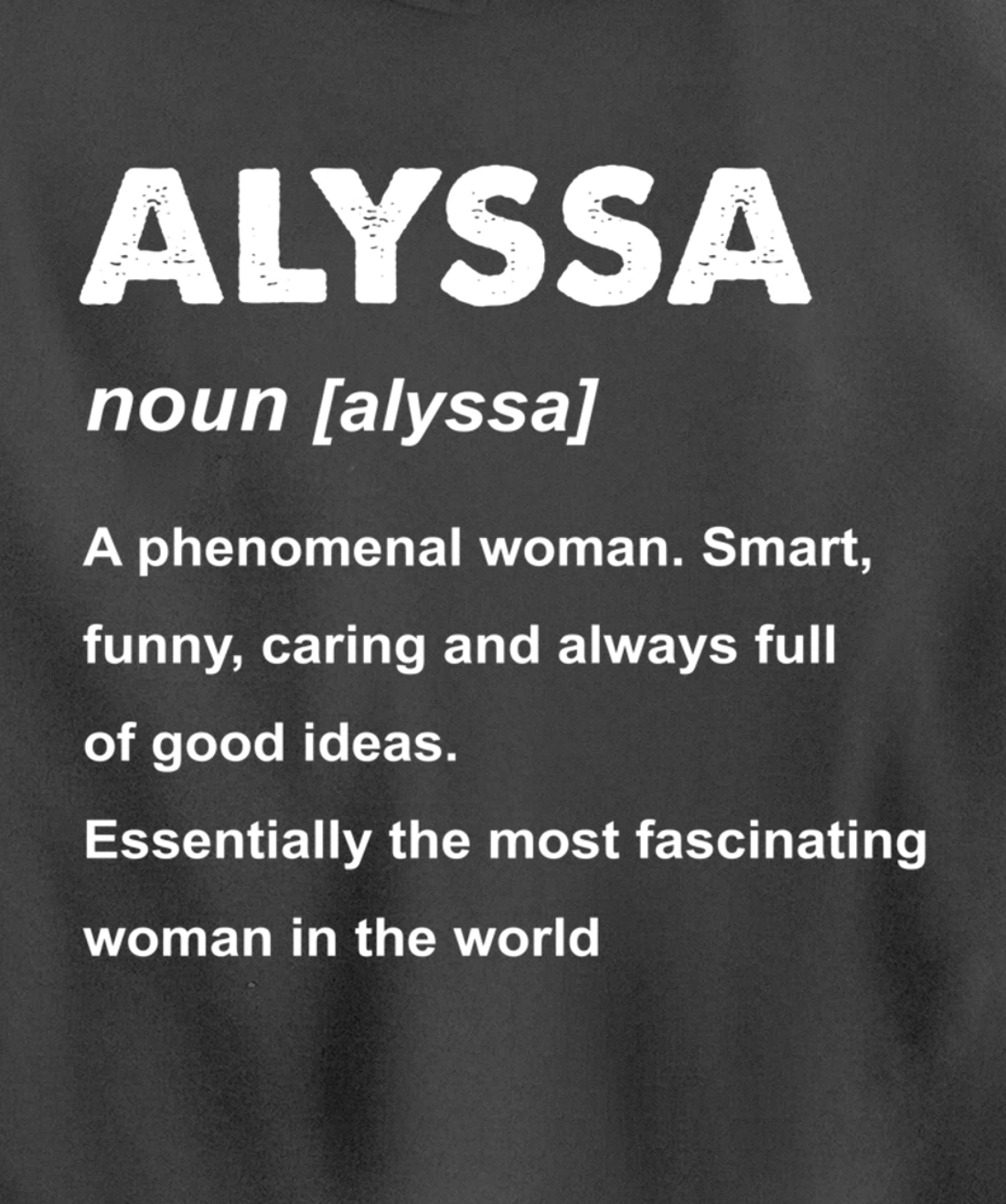 Alyssa Name Pullover Hoodie