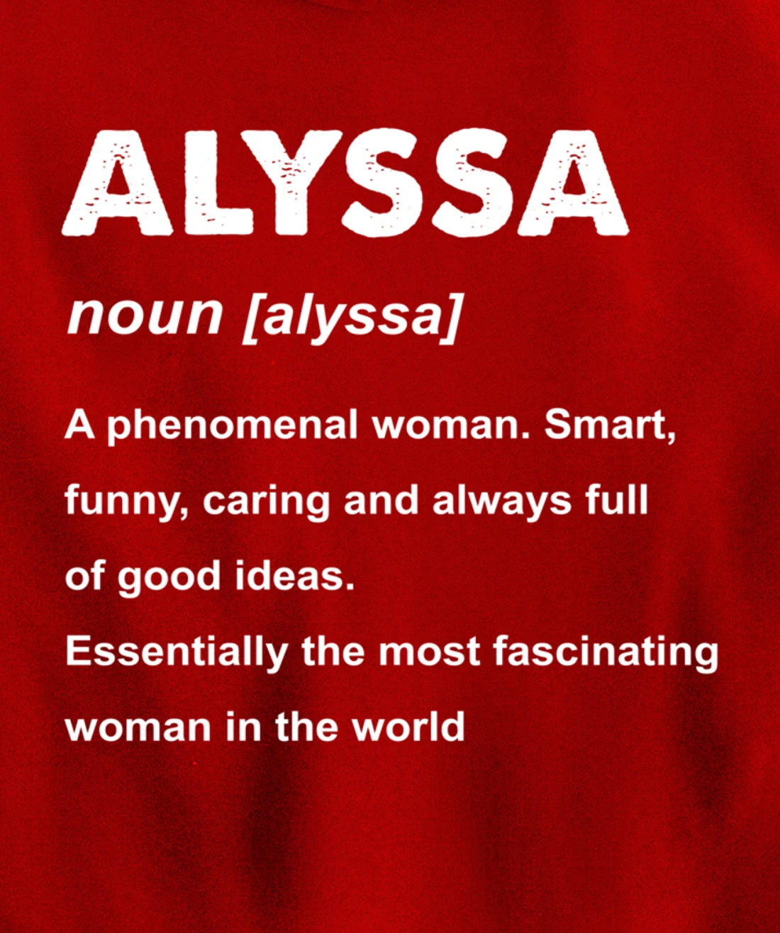 Alyssa Name Pullover Hoodie