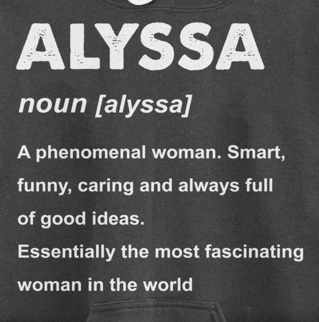 Alyssa Name Pullover Hoodie