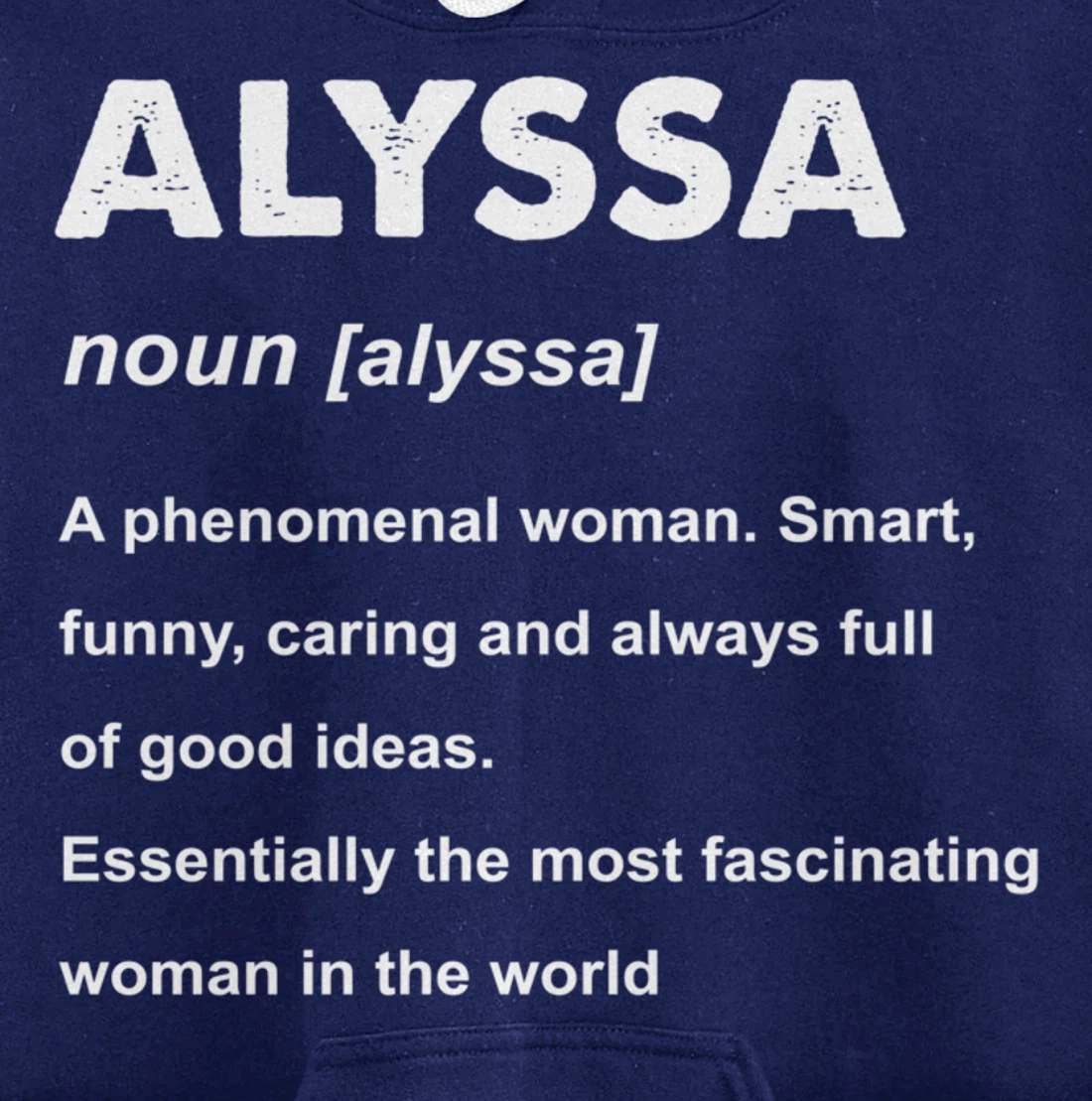 Alyssa Name Pullover Hoodie