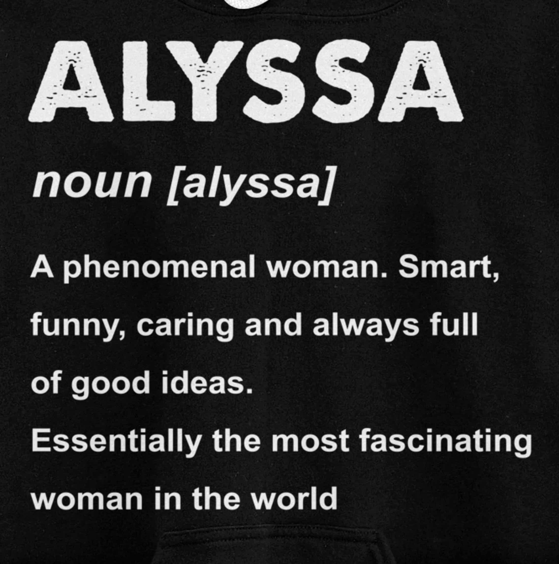 Alyssa Name Pullover Hoodie