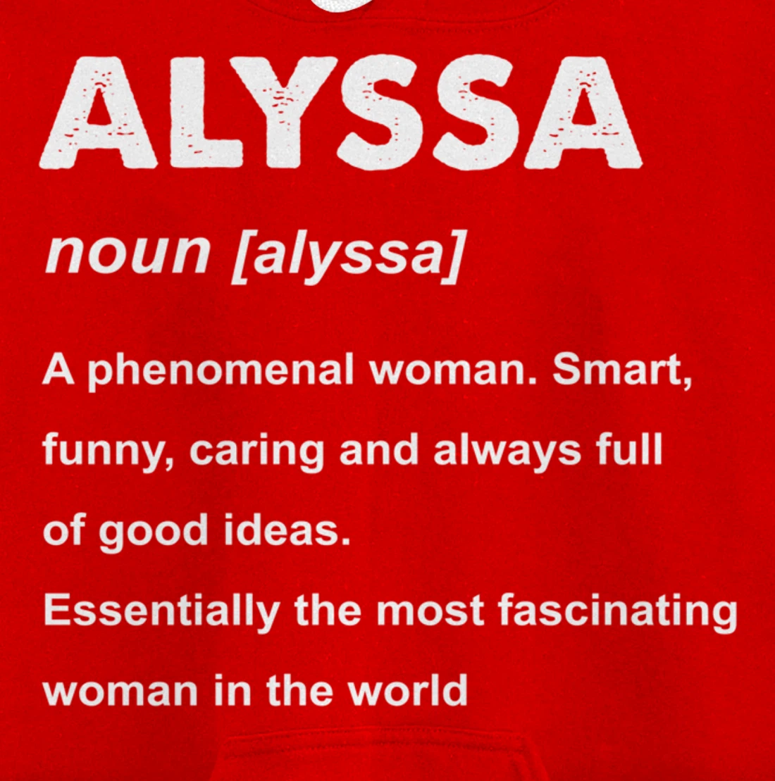 Alyssa Name Pullover Hoodie