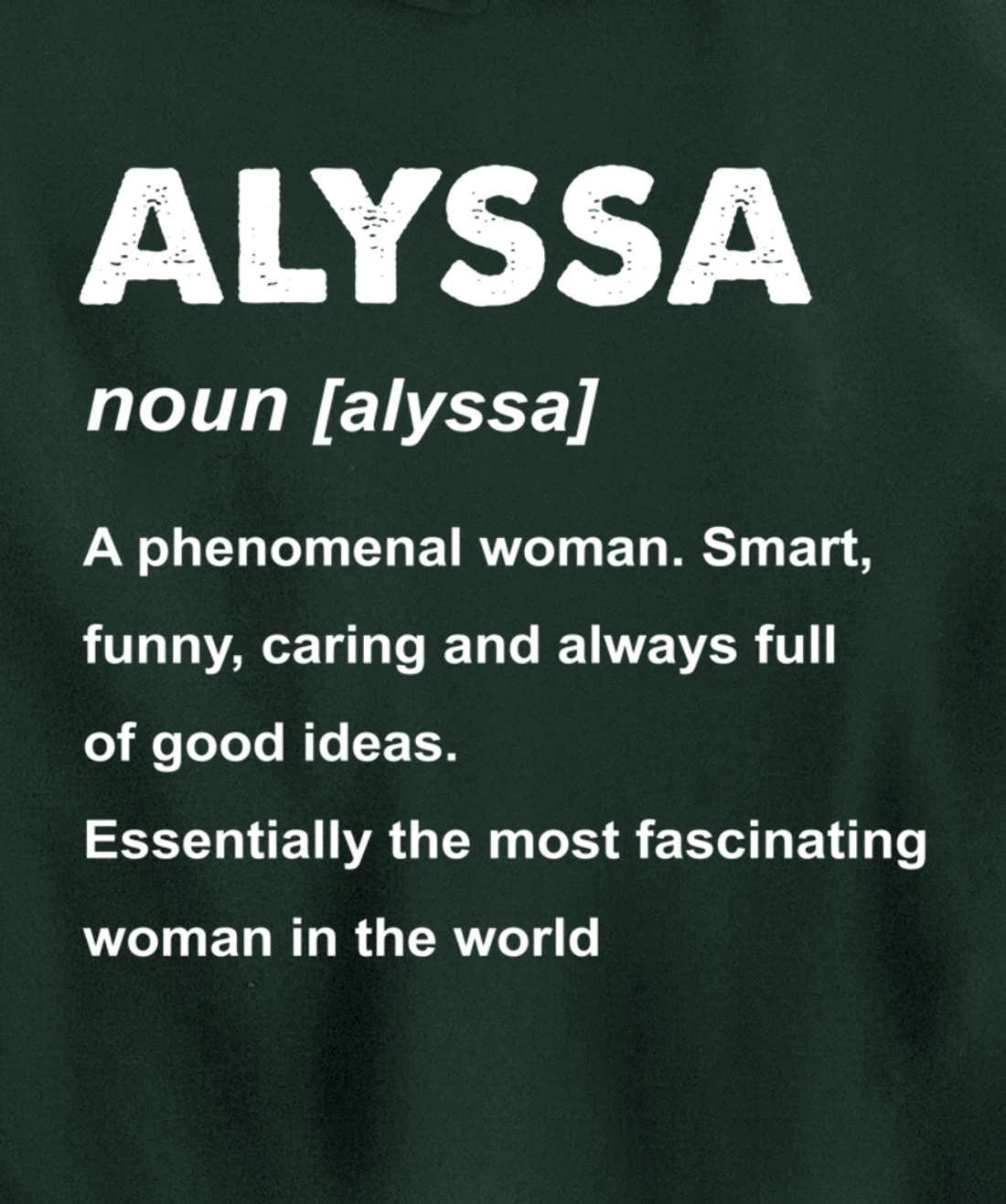 Alyssa Name Pullover Hoodie