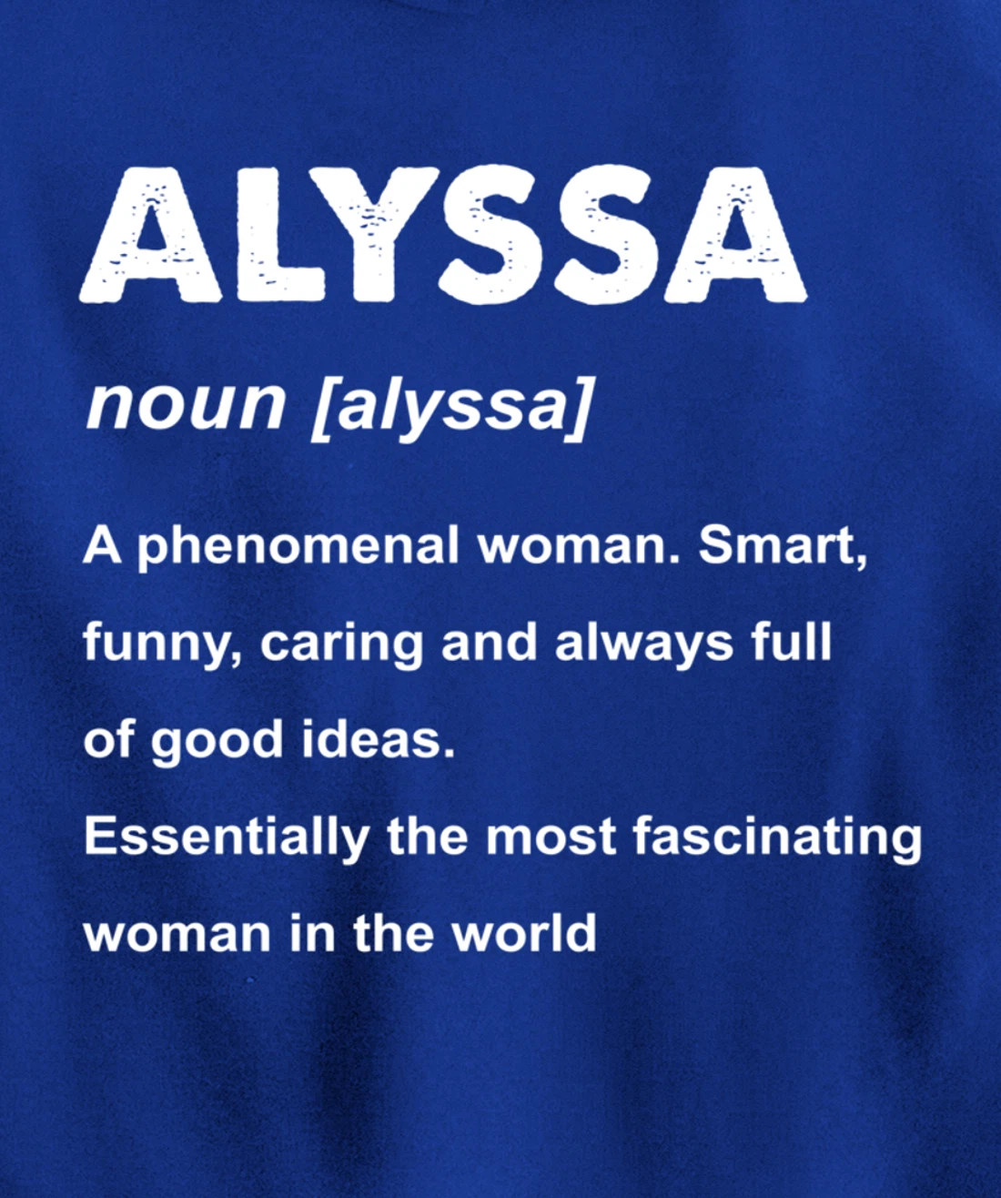 Alyssa Name Pullover Hoodie