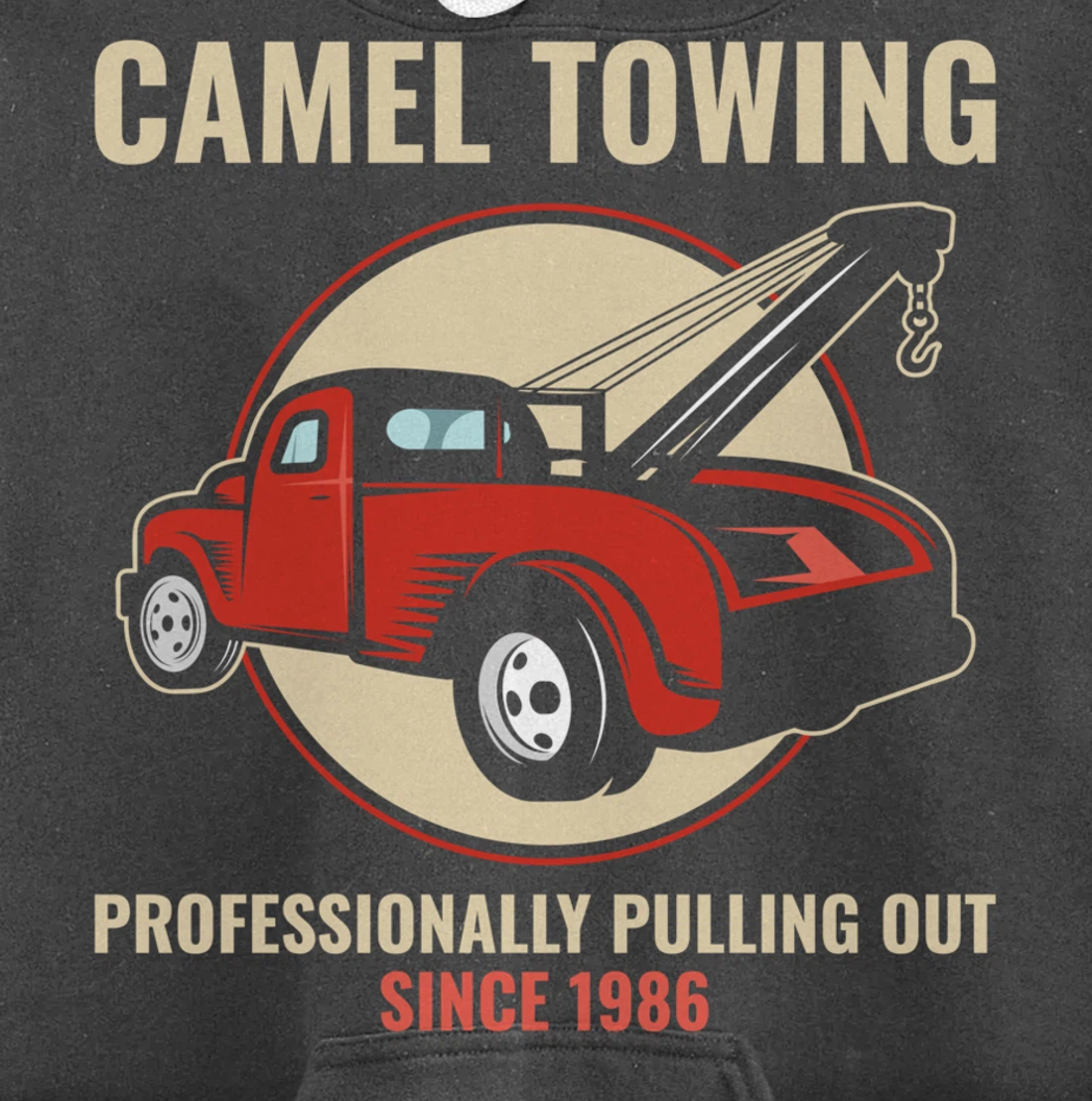 Funny Camel Towing Tow Truck Car Mechanic Wrencher Gift Pullover Hoodie