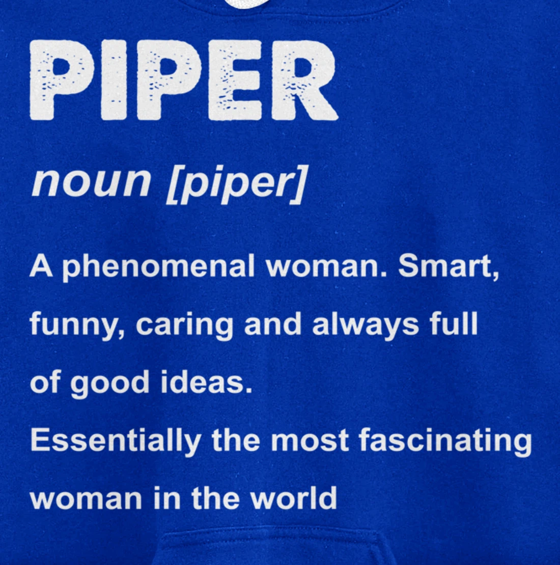 Piper Name Pullover Hoodie