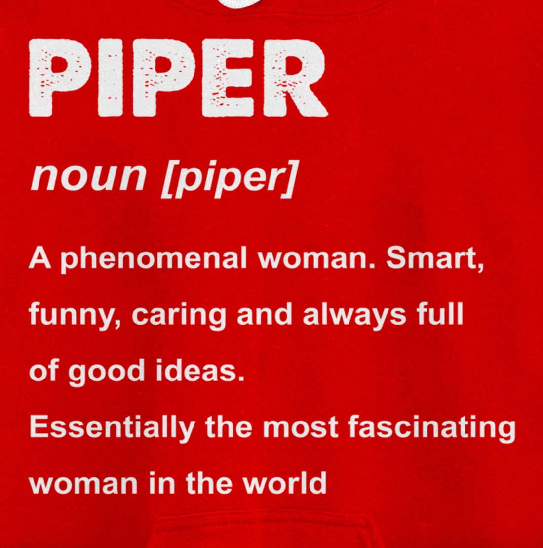 Piper Name Pullover Hoodie