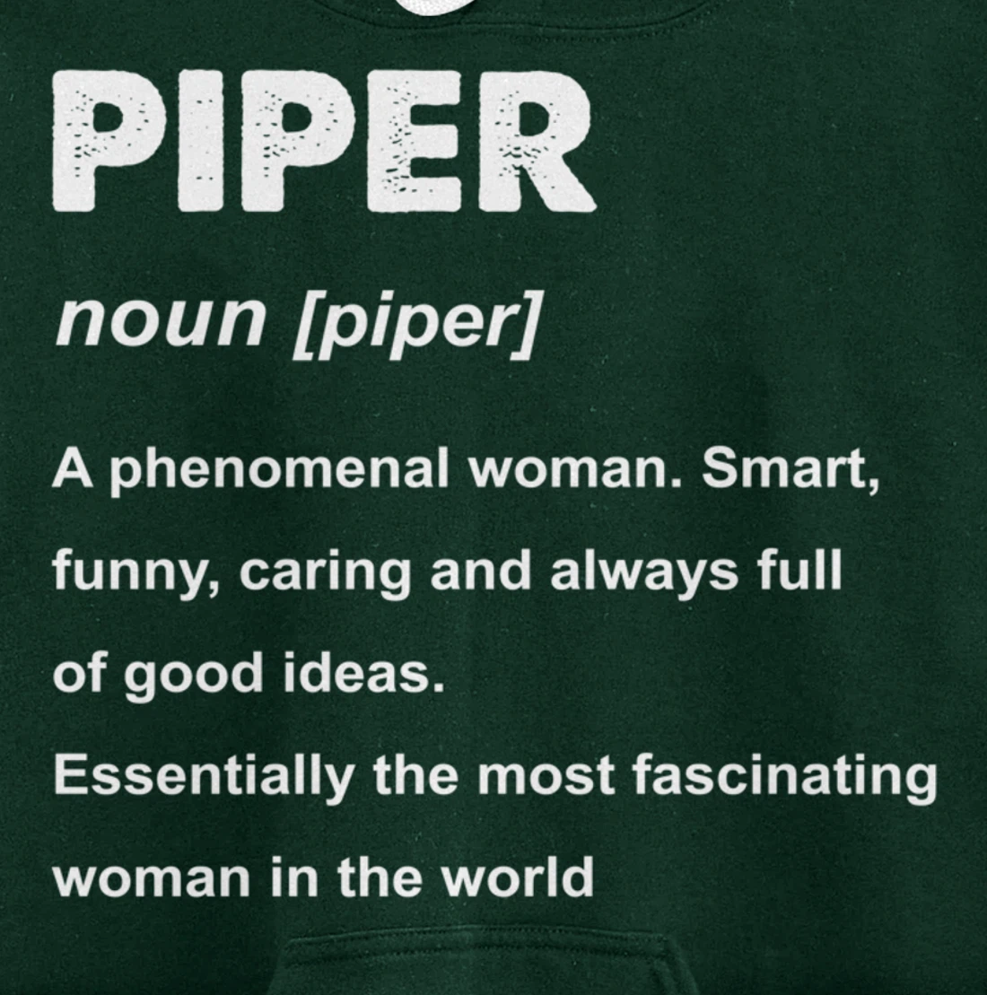 Piper Name Pullover Hoodie