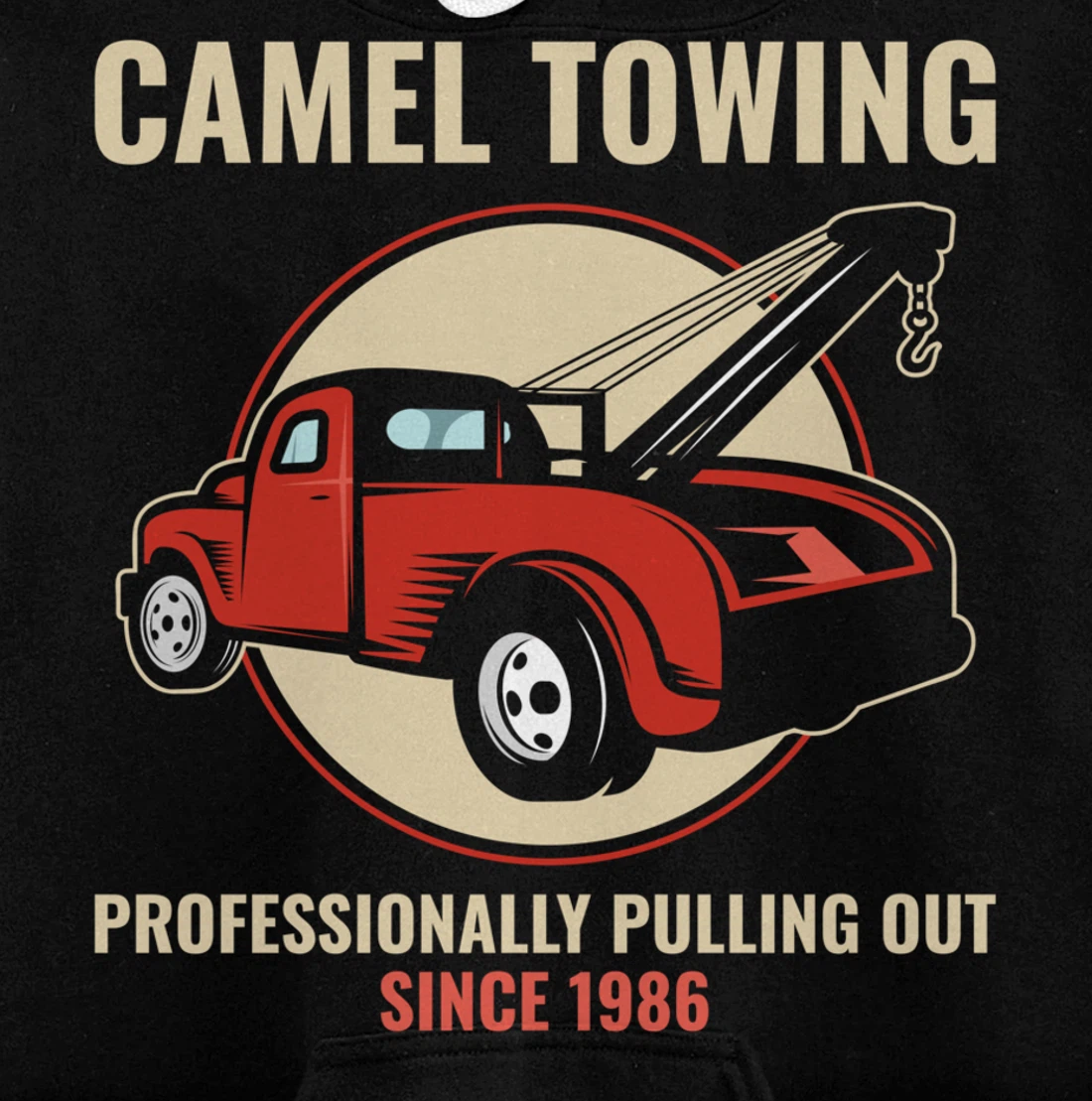 Funny Camel Towing Tow Truck Car Mechanic Wrencher Gift Pullover Hoodie