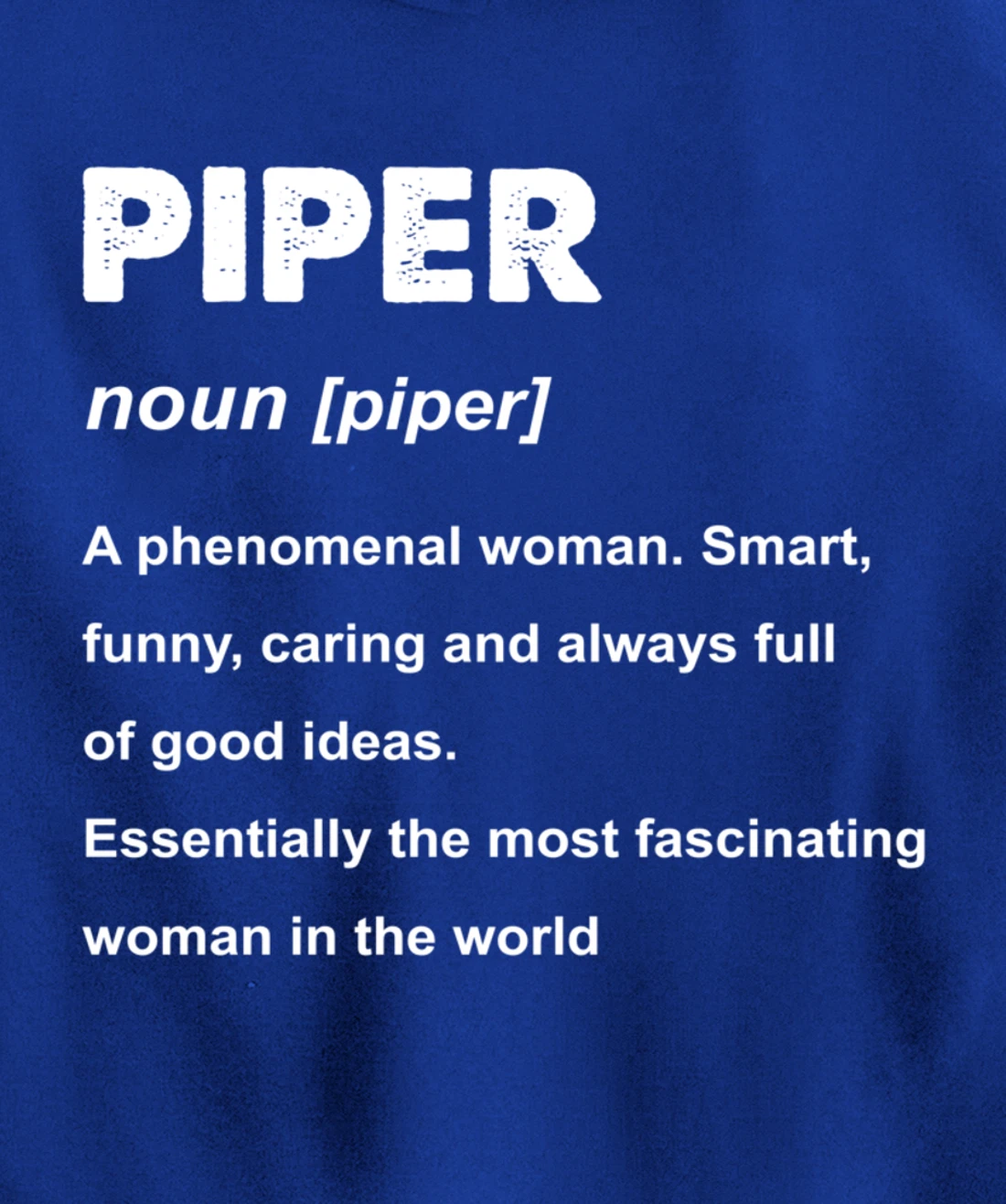 Piper Name Pullover Hoodie