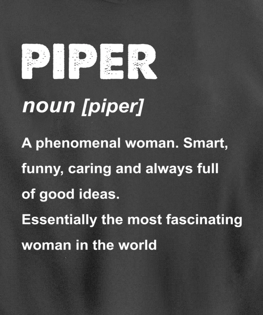 Piper Name Pullover Hoodie