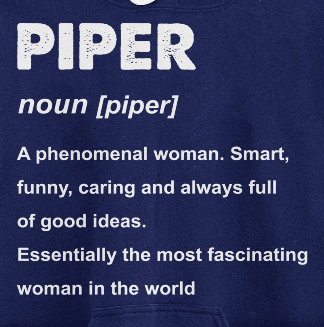 Piper Name Pullover Hoodie
