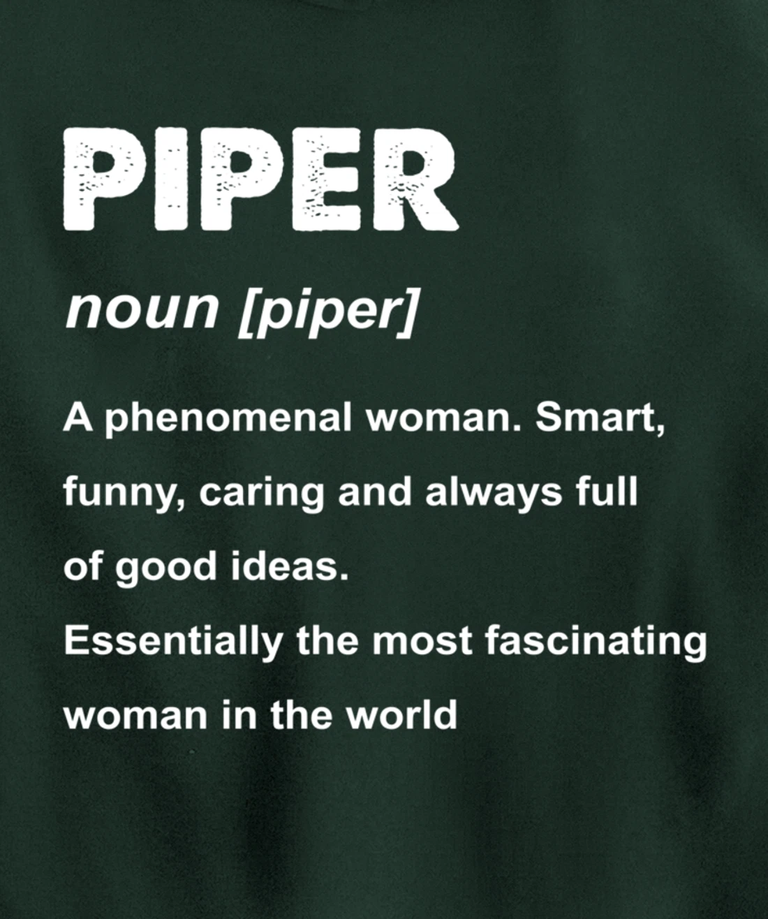 Piper Name Pullover Hoodie