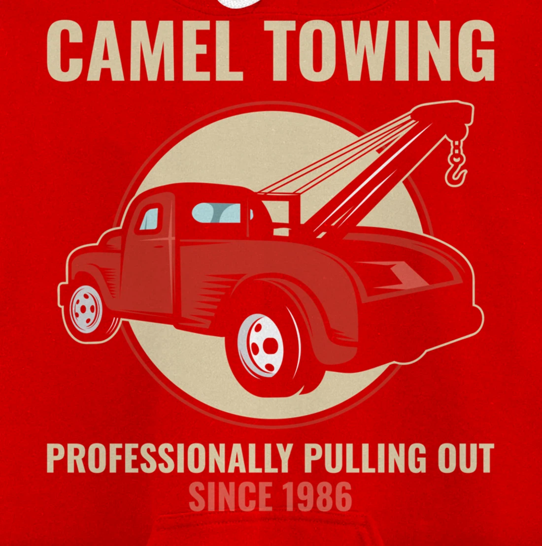 Funny Camel Towing Tow Truck Car Mechanic Wrencher Gift Pullover Hoodie