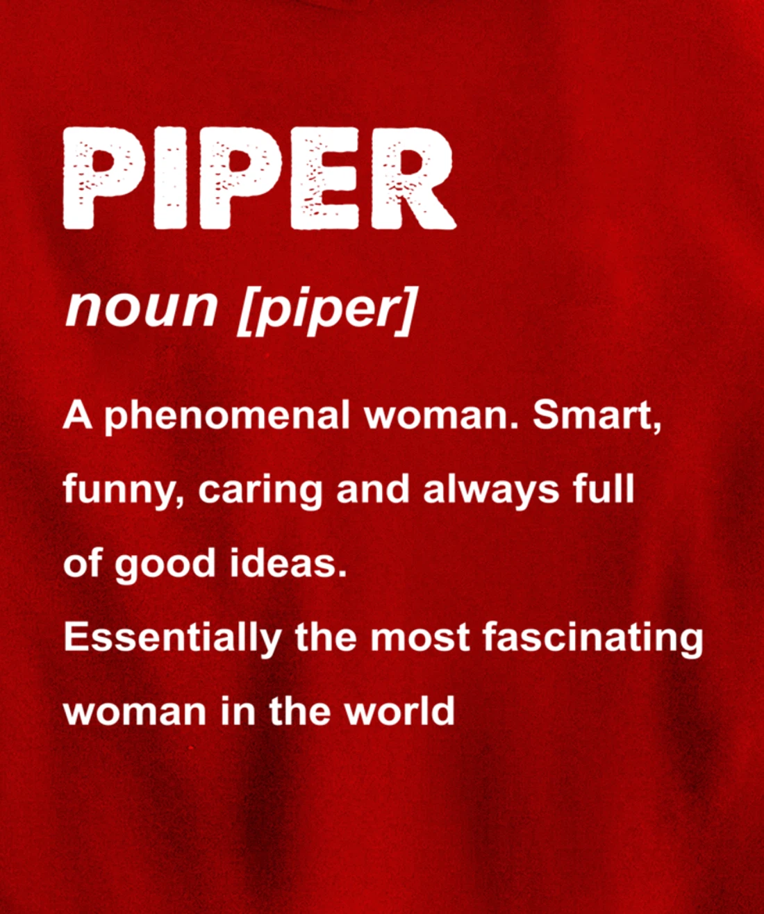 Piper Name Pullover Hoodie