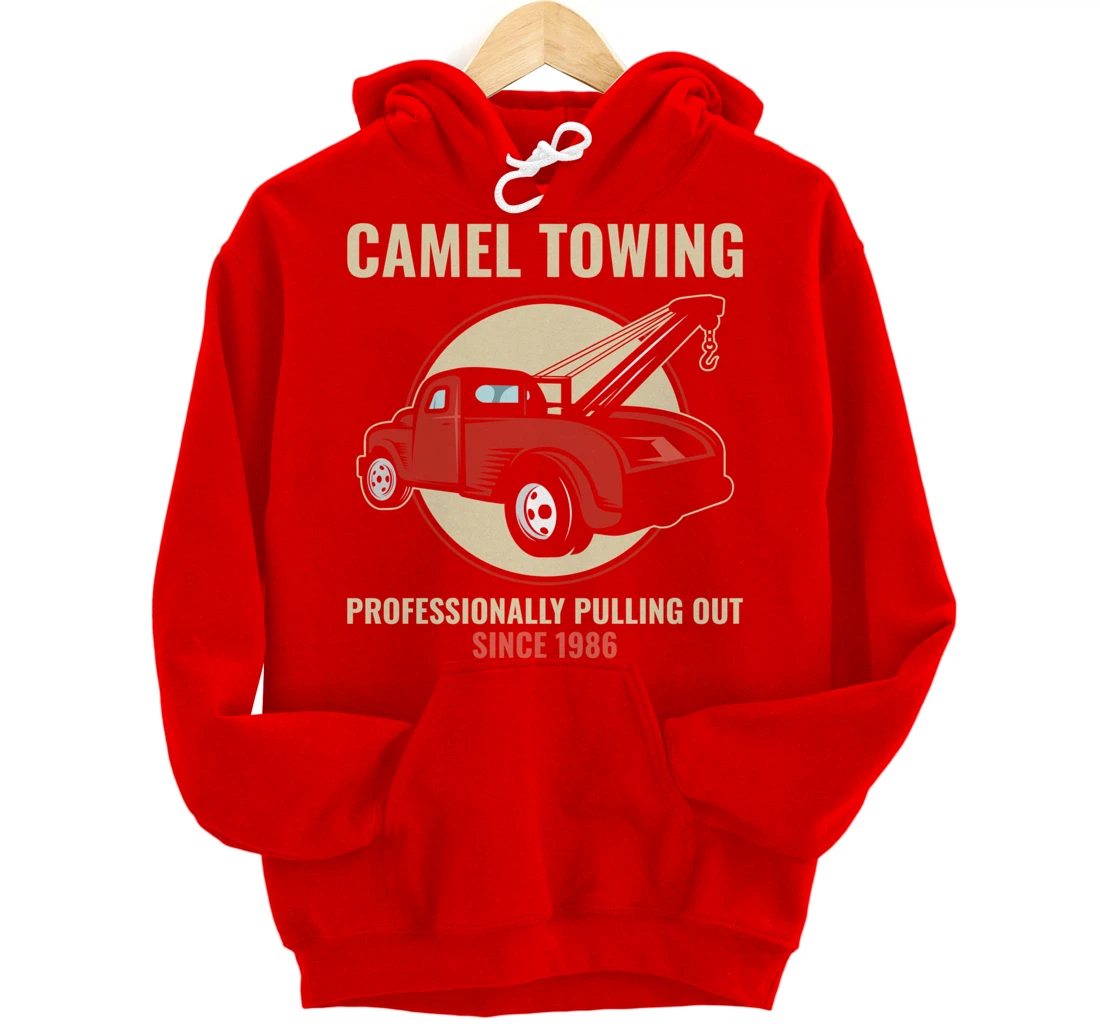 Funny Camel Towing Tow Truck Car Mechanic Wrencher Gift Pullover Hoodie