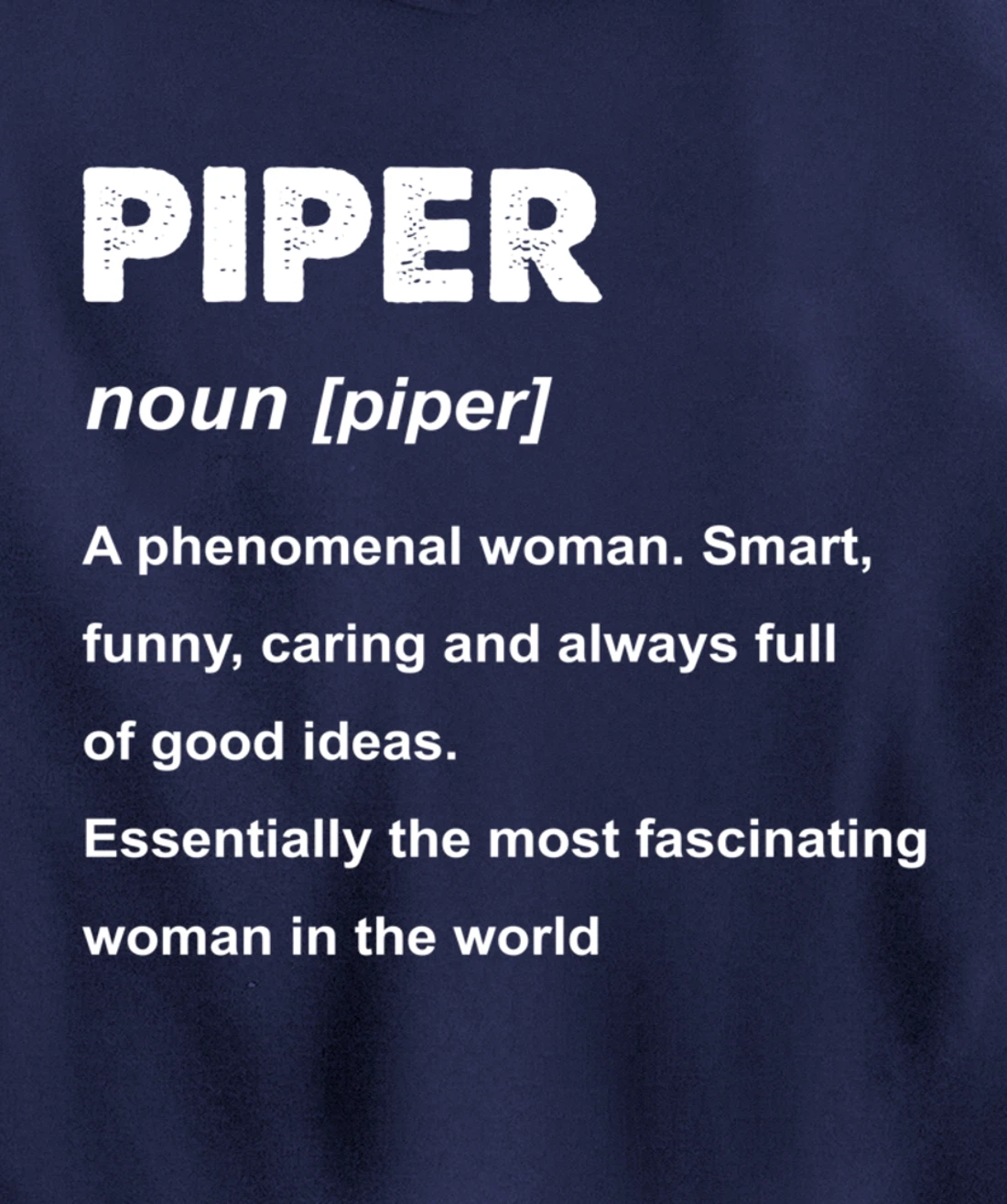 Piper Name Pullover Hoodie