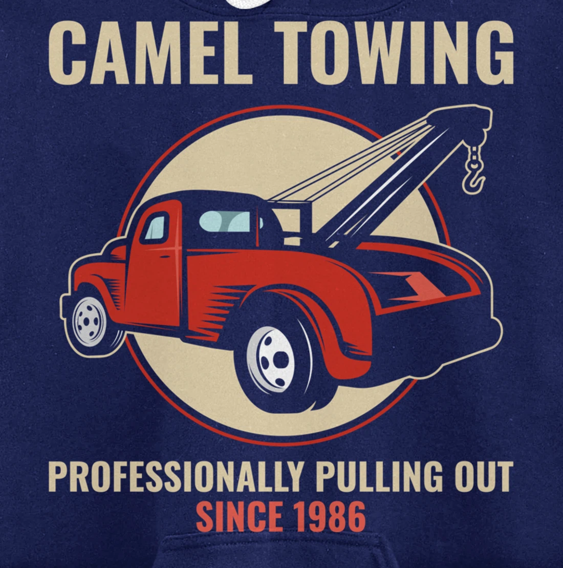 Funny Camel Towing Tow Truck Car Mechanic Wrencher Gift Pullover Hoodie
