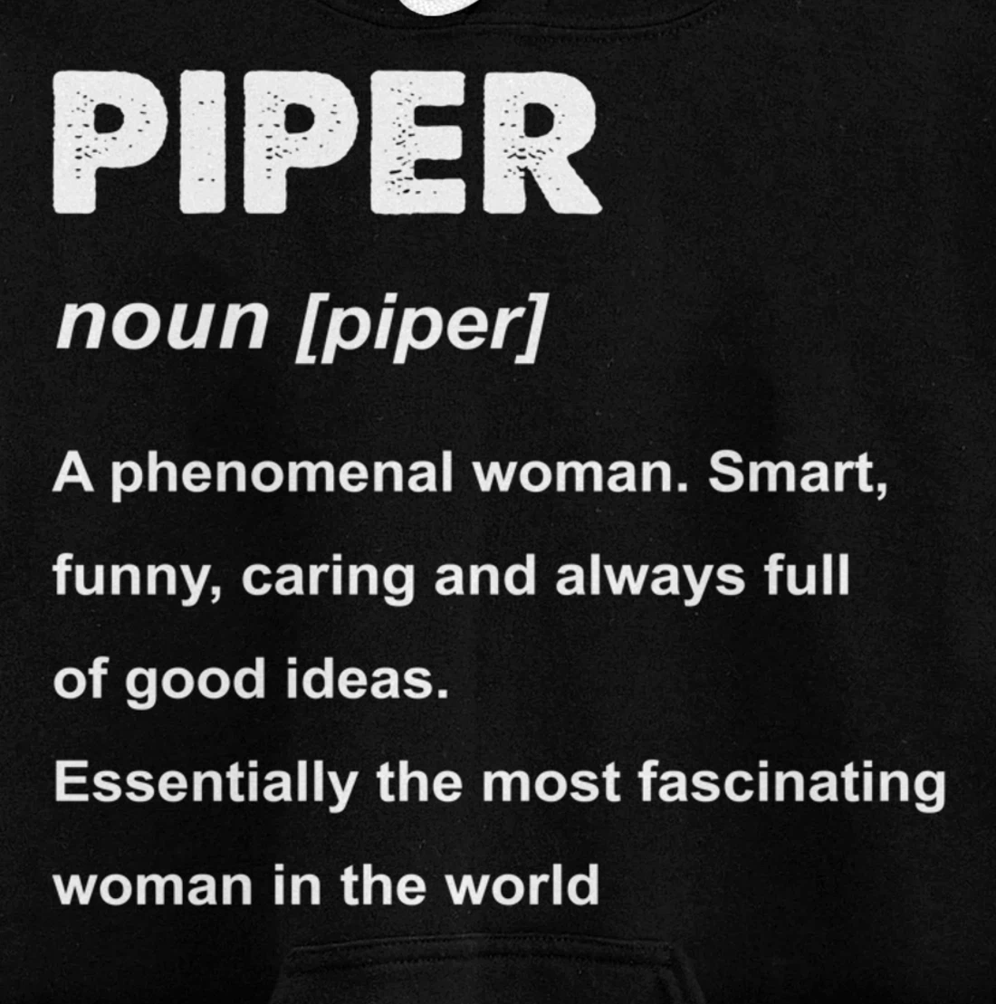 Piper Name Pullover Hoodie