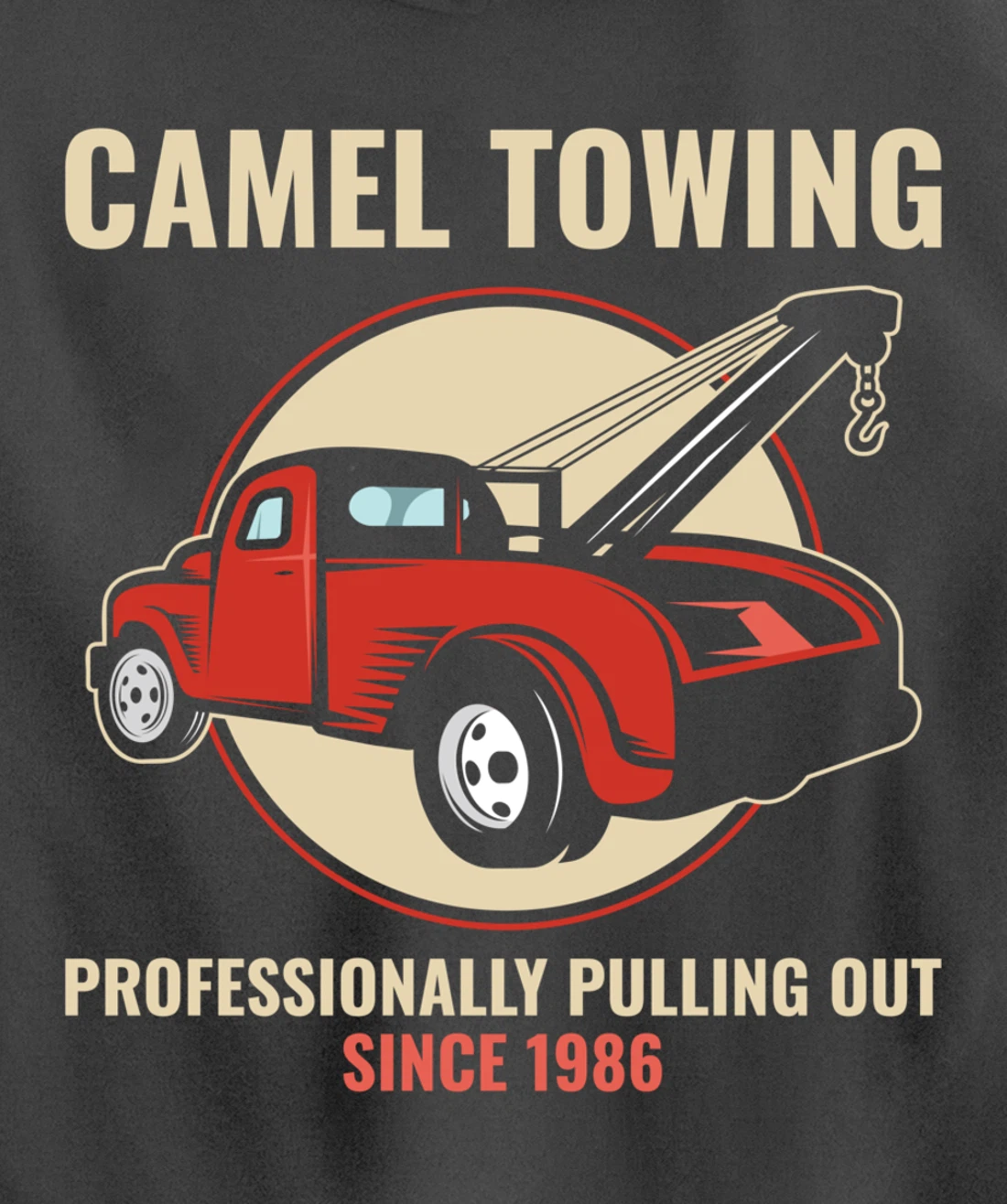 Funny Camel Towing Tow Truck Car Mechanic Wrencher Gift Pullover Hoodie