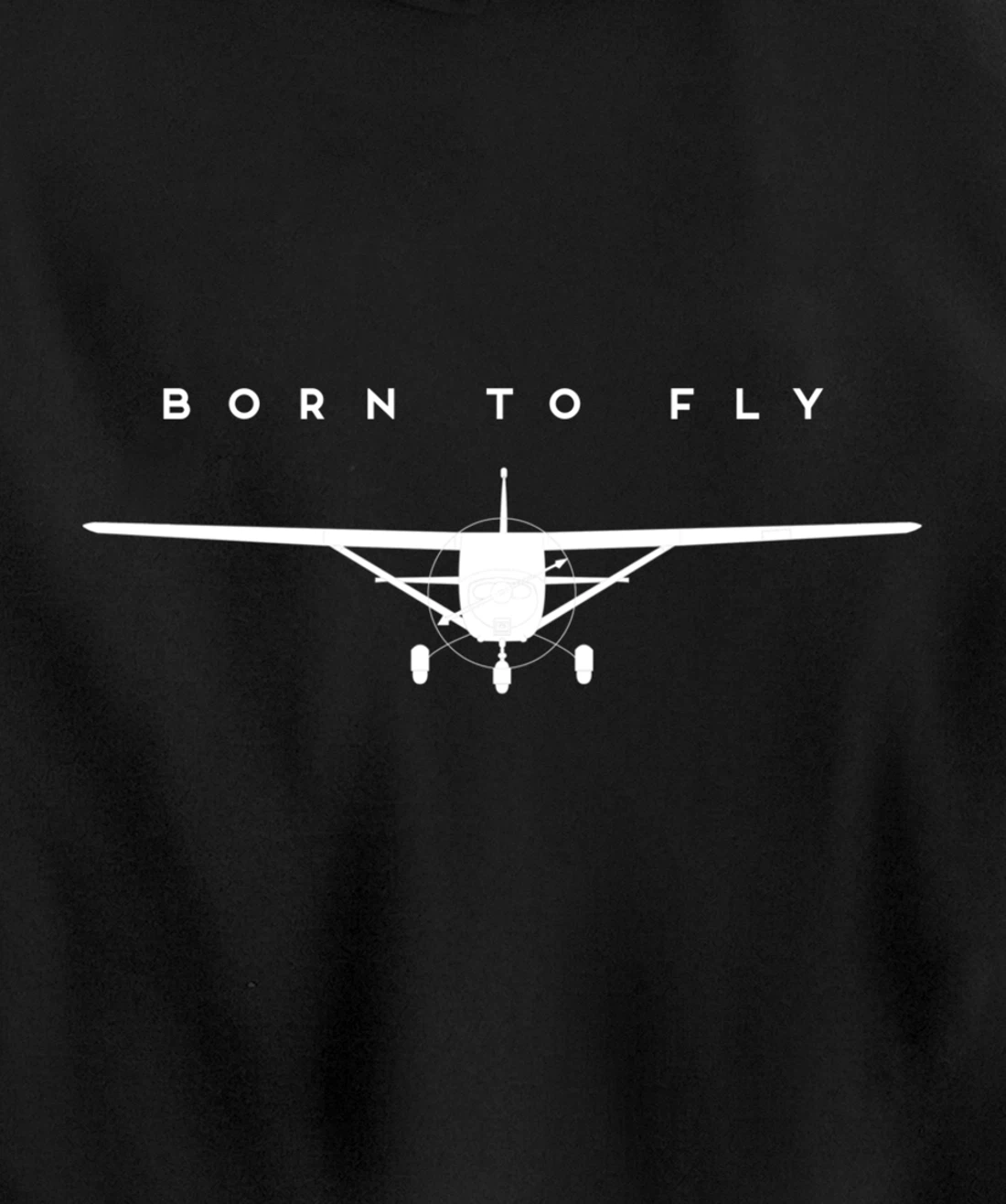Single Engine Prop Airplane Shirt Born to Fly Pullover Hoodie