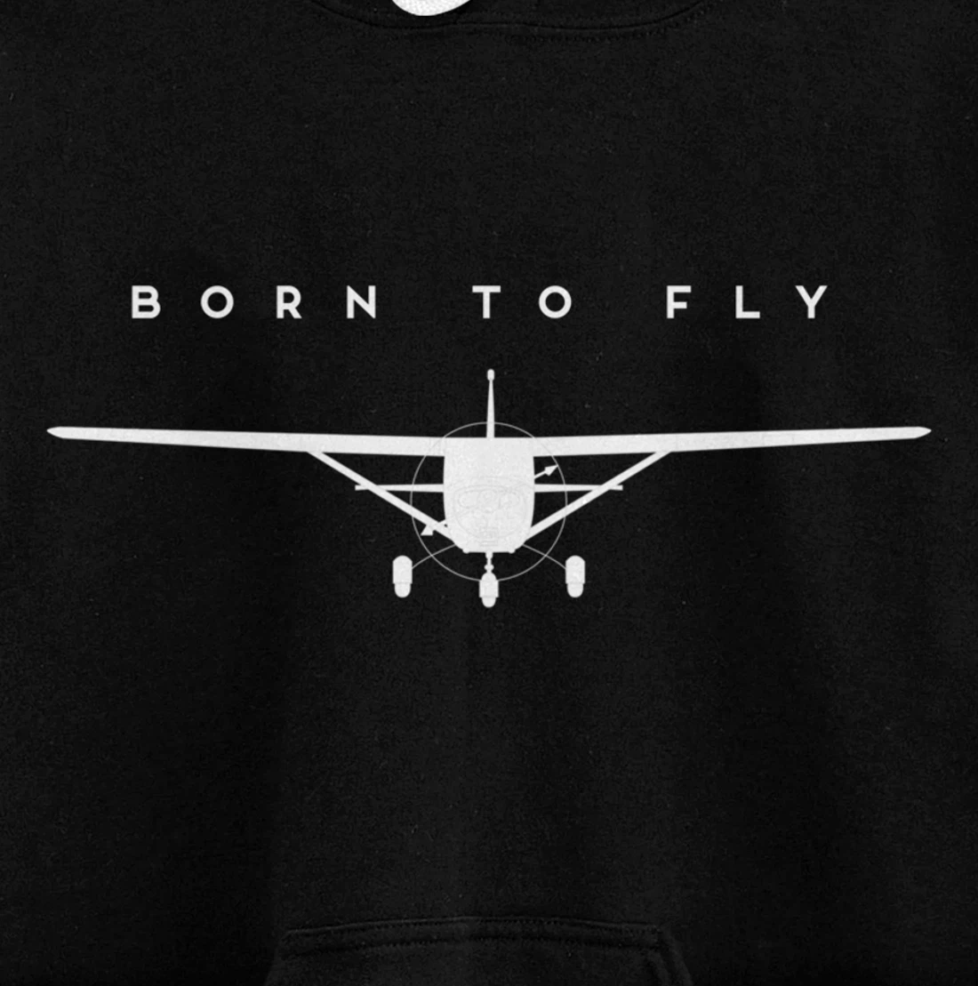 Single Engine Prop Airplane Shirt Born to Fly Pullover Hoodie
