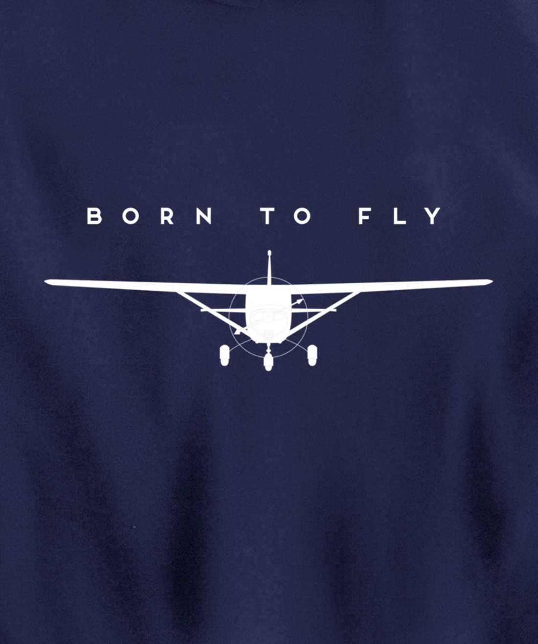 Single Engine Prop Airplane Shirt Born to Fly Pullover Hoodie